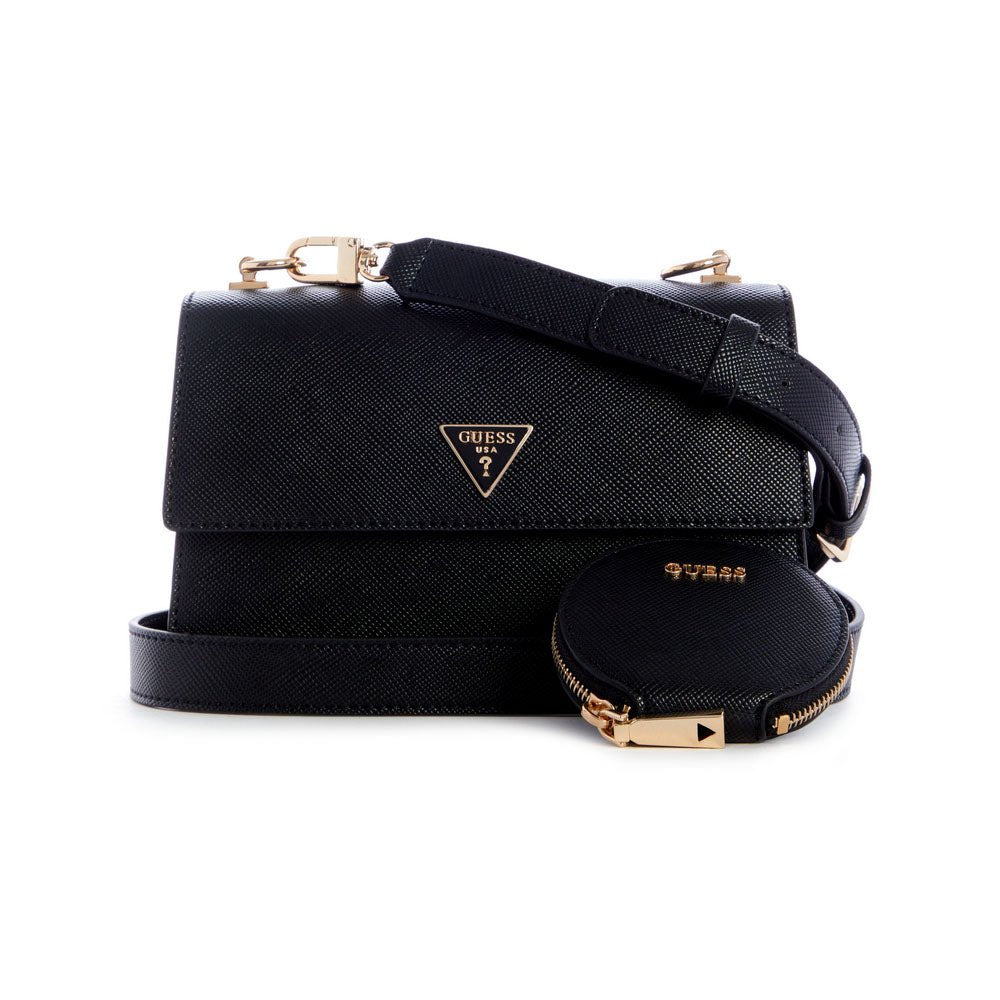 תיק צד Guess לוגו משולש נשים