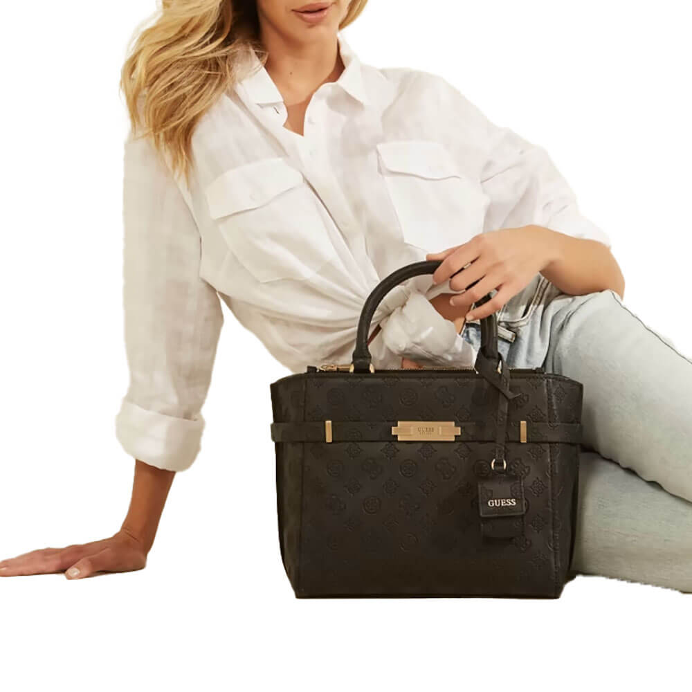 תיק נשיאה Guess נשים Bea Society Satchel