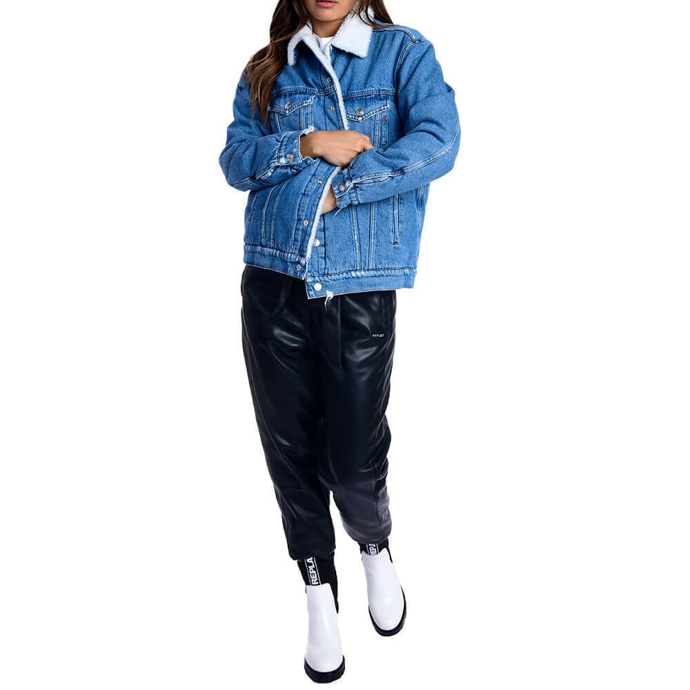 ג'קט ג'ינס ריפליי פרווה נשים