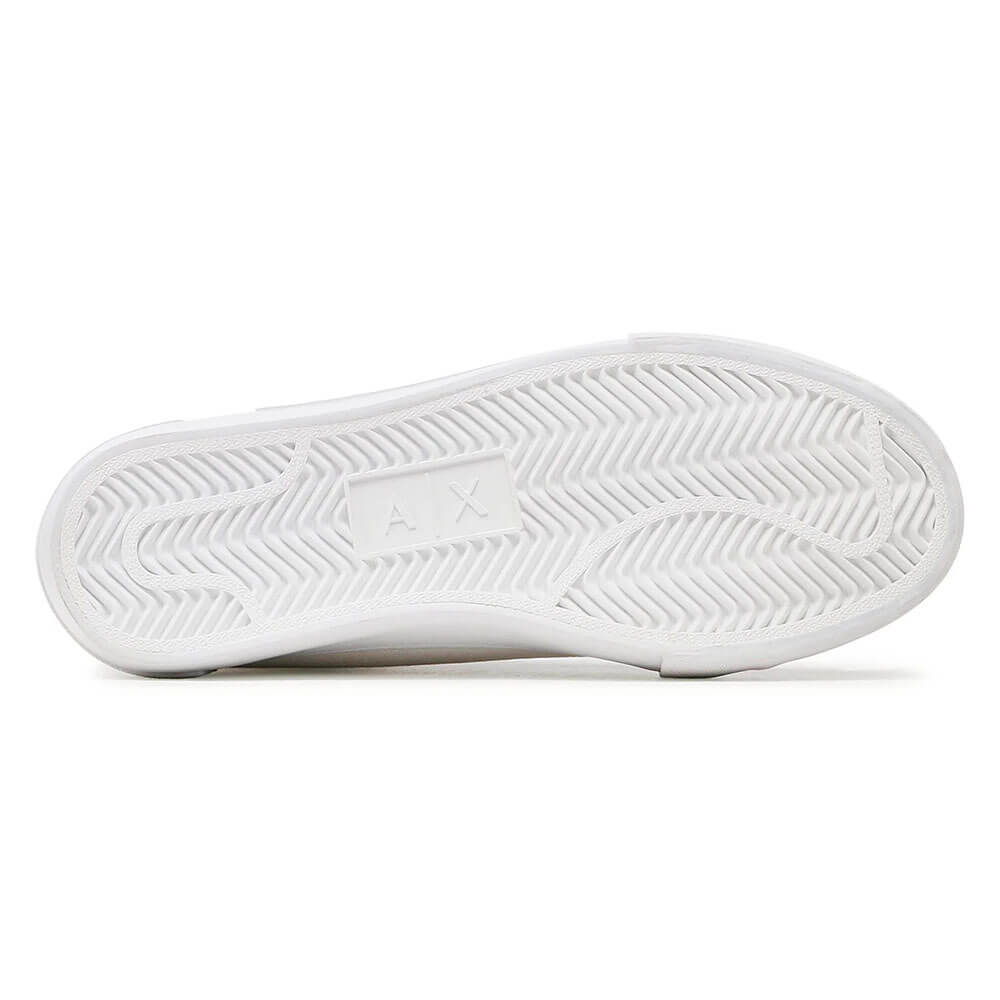 נעלי סניקרס גבוהות עם הדפס לוגו ארמני אקסצ'יינג' נשים