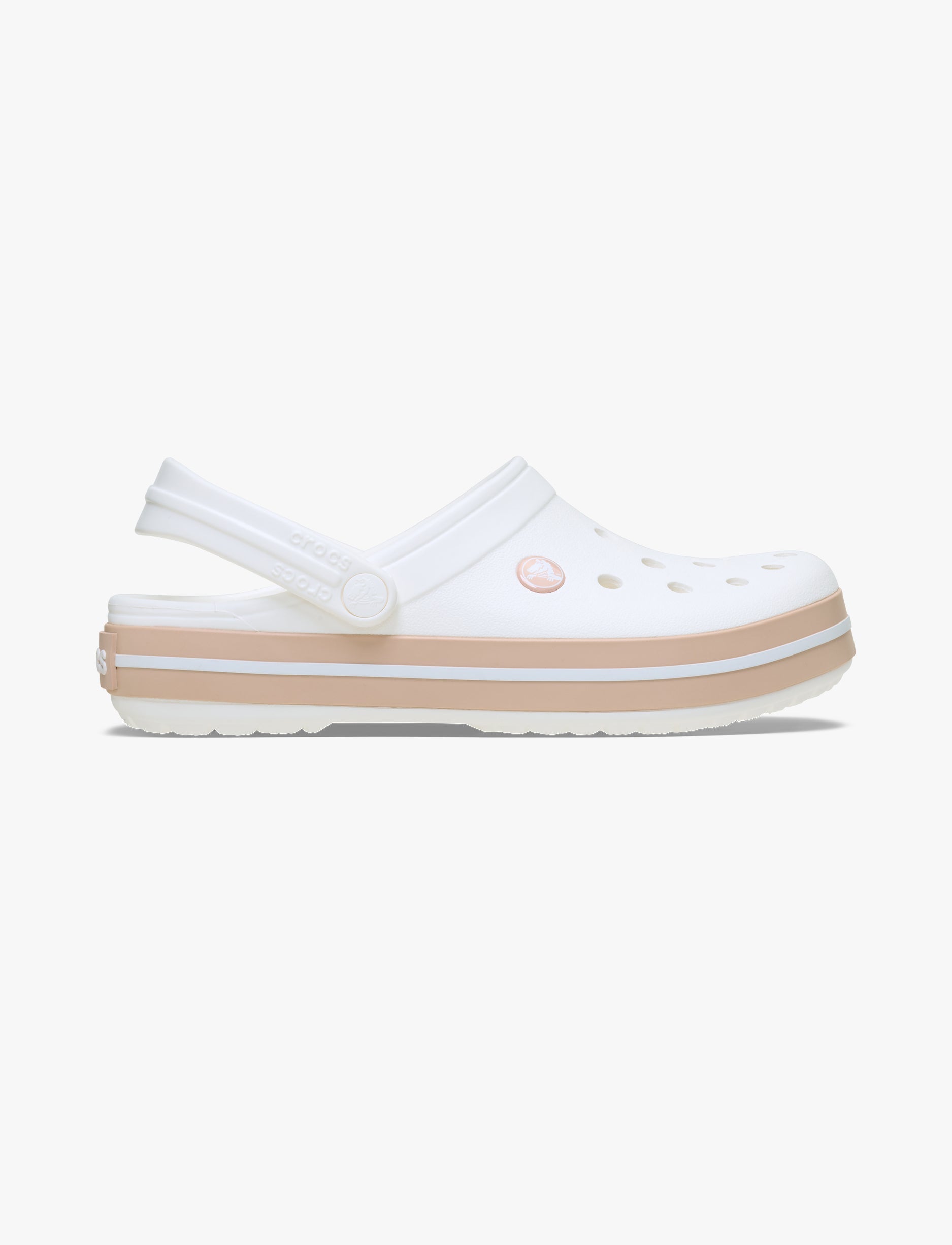 Crocs Crocband - נעלי קרוקס קרוקבנד בצבע לבן/ורוד קרמל