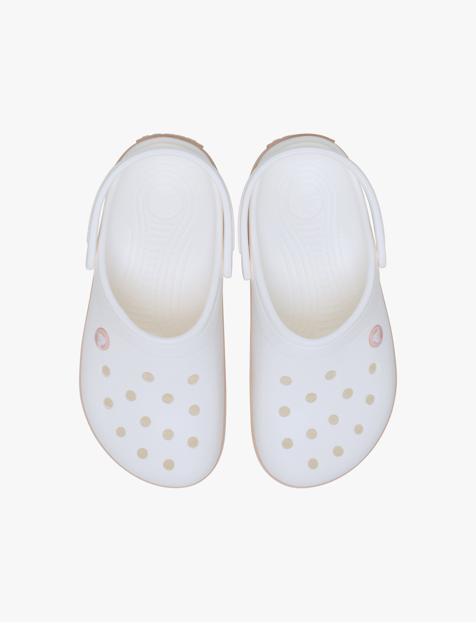 Crocs Crocband - נעלי קרוקס קרוקבנד בצבע לבן/ורוד קרמל