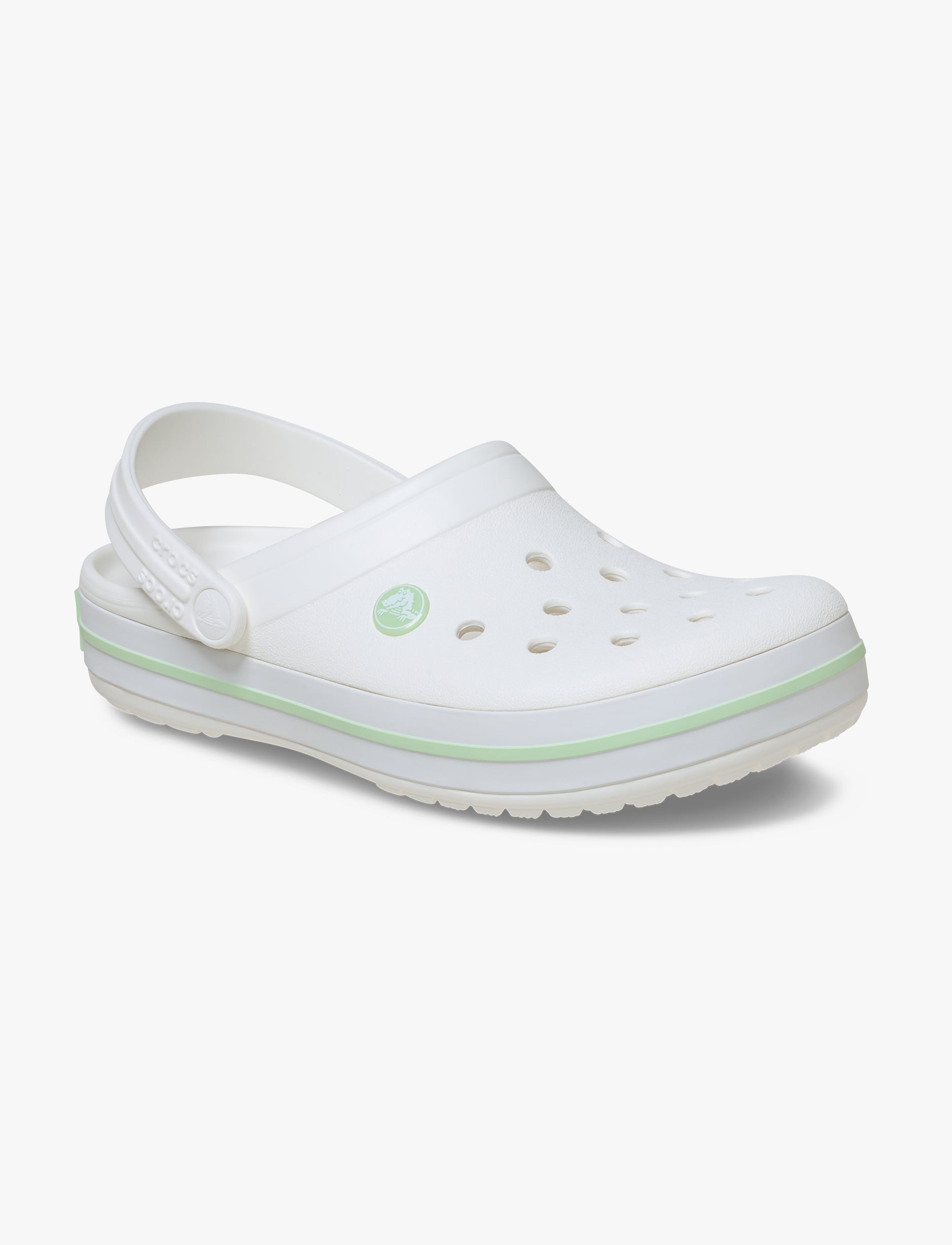 Crocs Crocband - נעלי קרוקס קרוקבנד בצבע לבן/ירוק שליו
