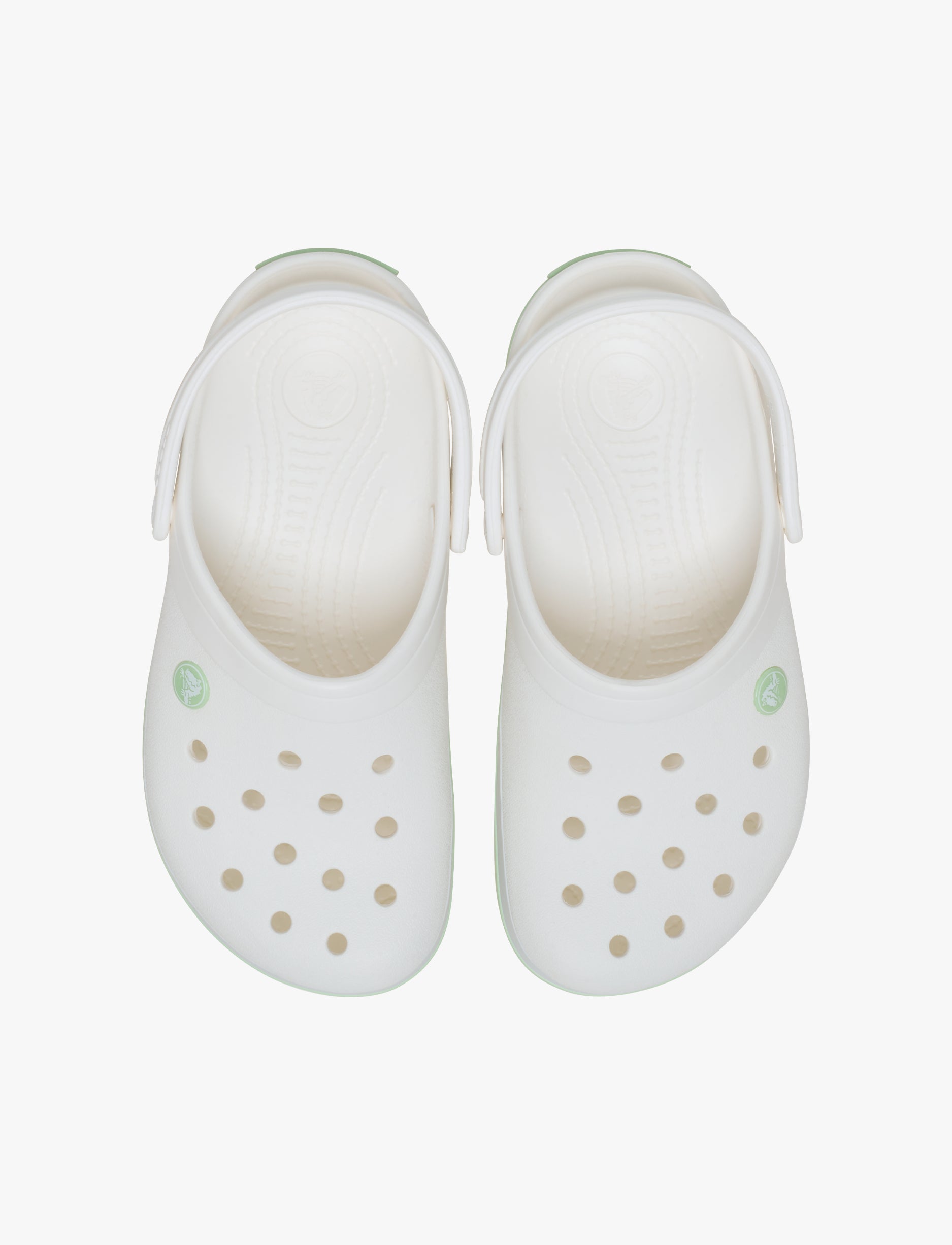 Crocs Crocband - נעלי קרוקס קרוקבנד בצבע לבן/ירוק שליו
