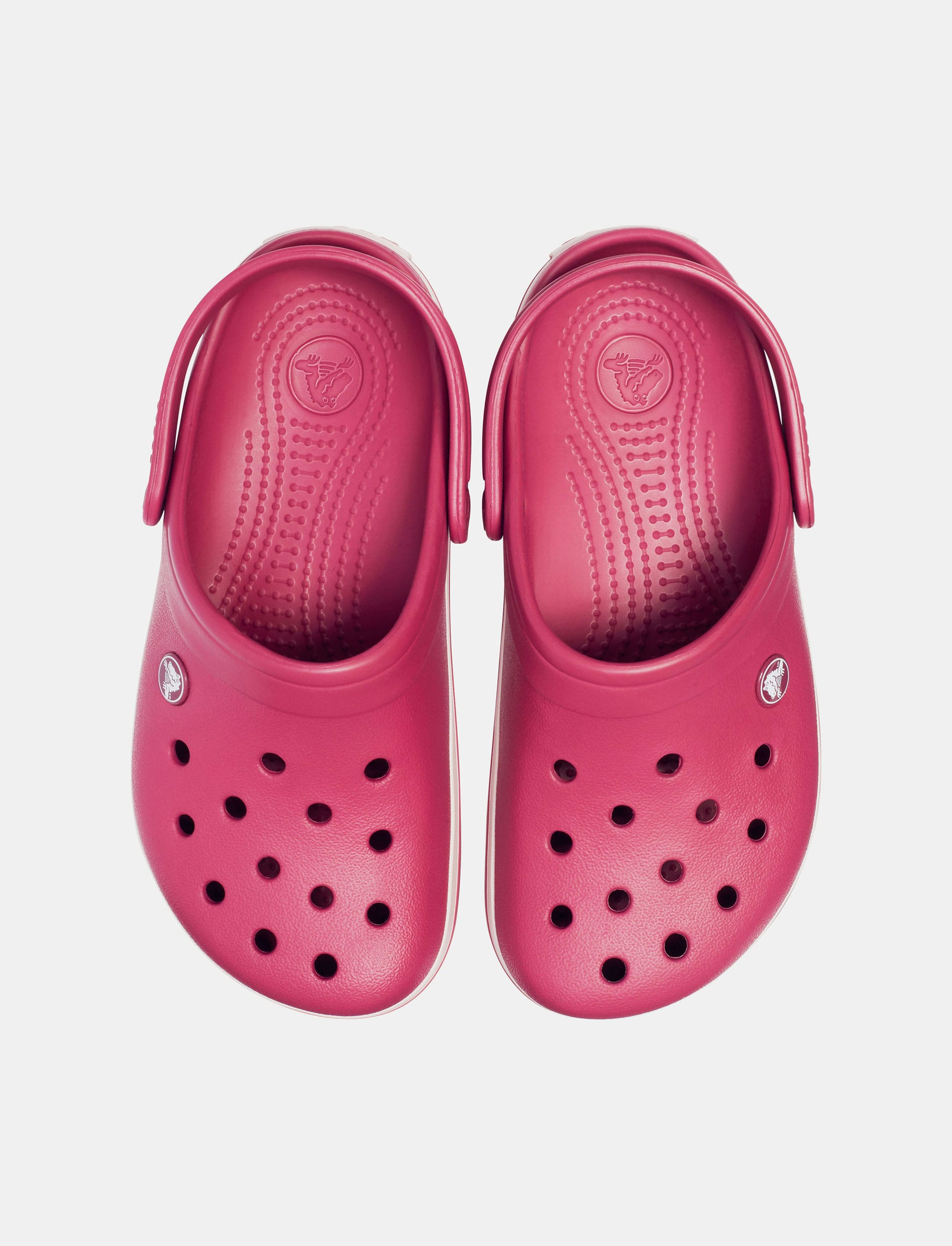 Crocs Crocband - כפכף קרוקס אוורירי בצבע רימון/לבן