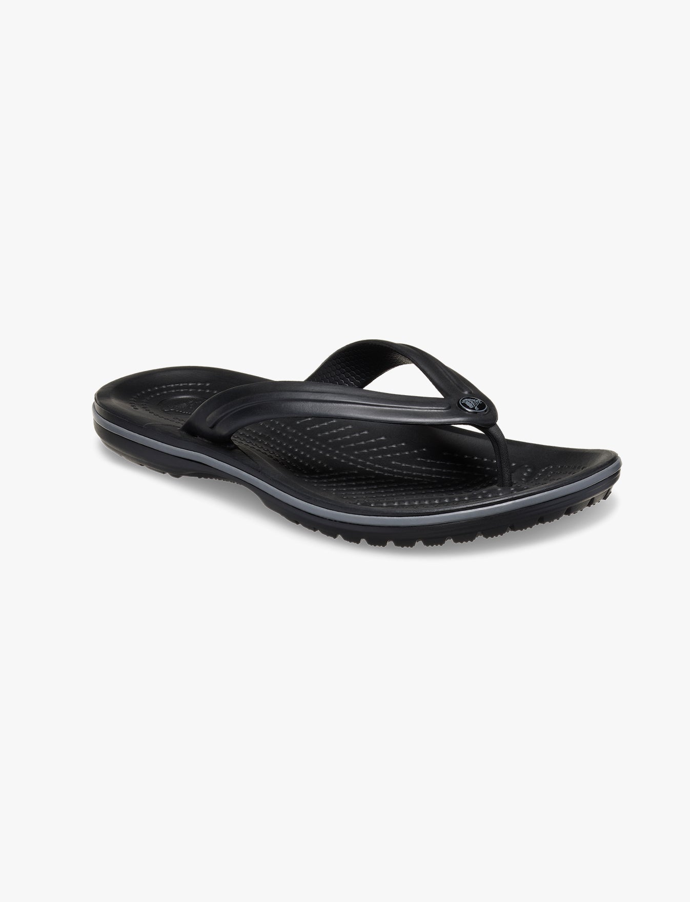 Crocs Crocband Flip - נעלי אצבע קרוקס בצבע שחור/אפור
