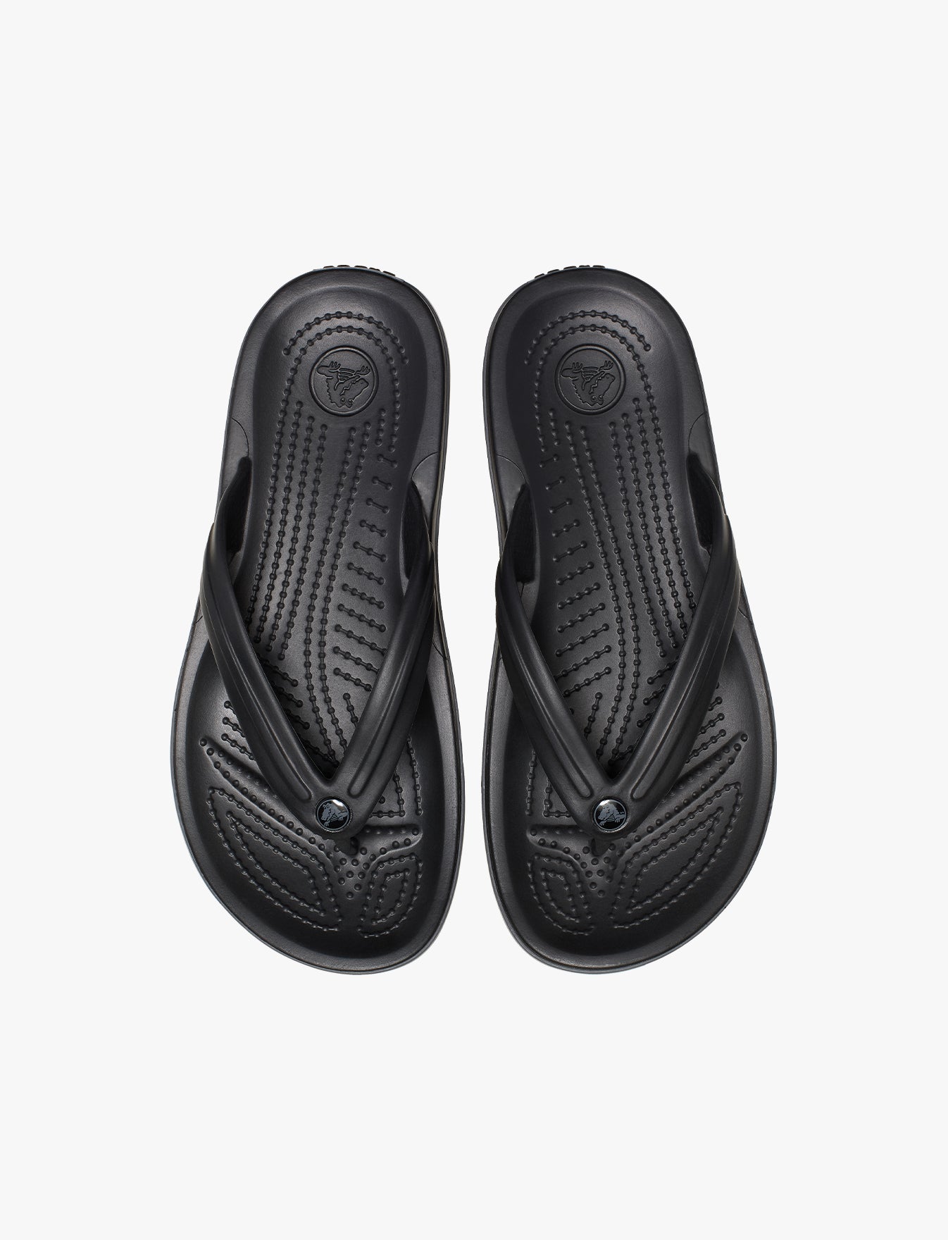 Crocs Crocband Flip - נעלי אצבע קרוקס בצבע שחור/אפור