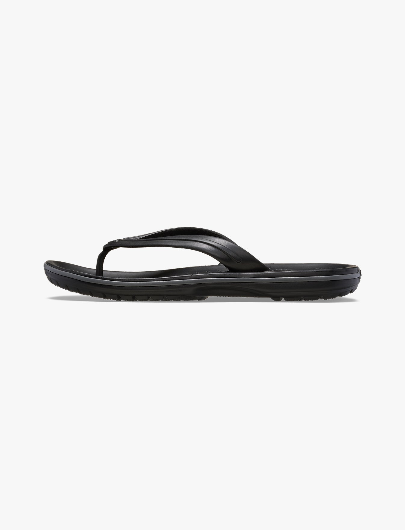 Crocs Crocband Flip - נעלי אצבע קרוקס בצבע שחור/אפור