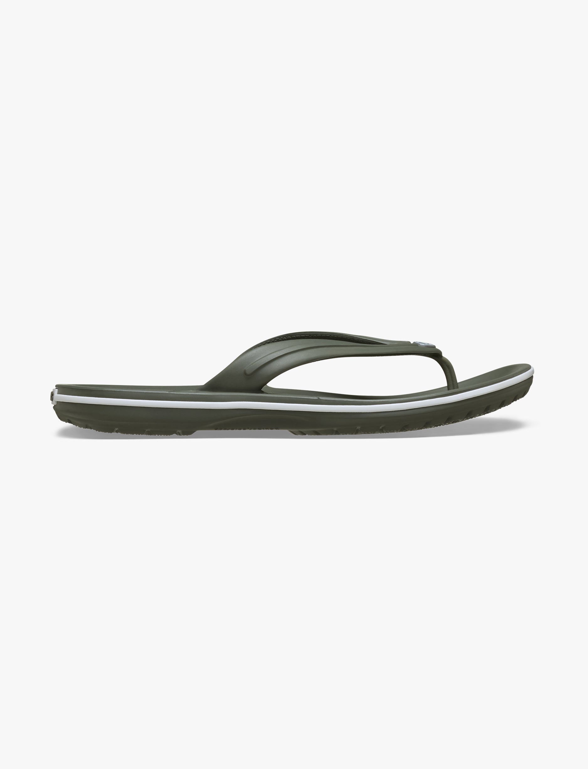 Crocs Crocband Flip - נעלי אצבע קרוקס בצבע זית אבקתי