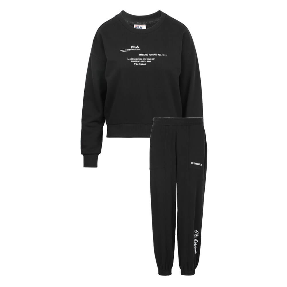 סט סווטשירט ומכנסיים פילה French Terry Set נשים