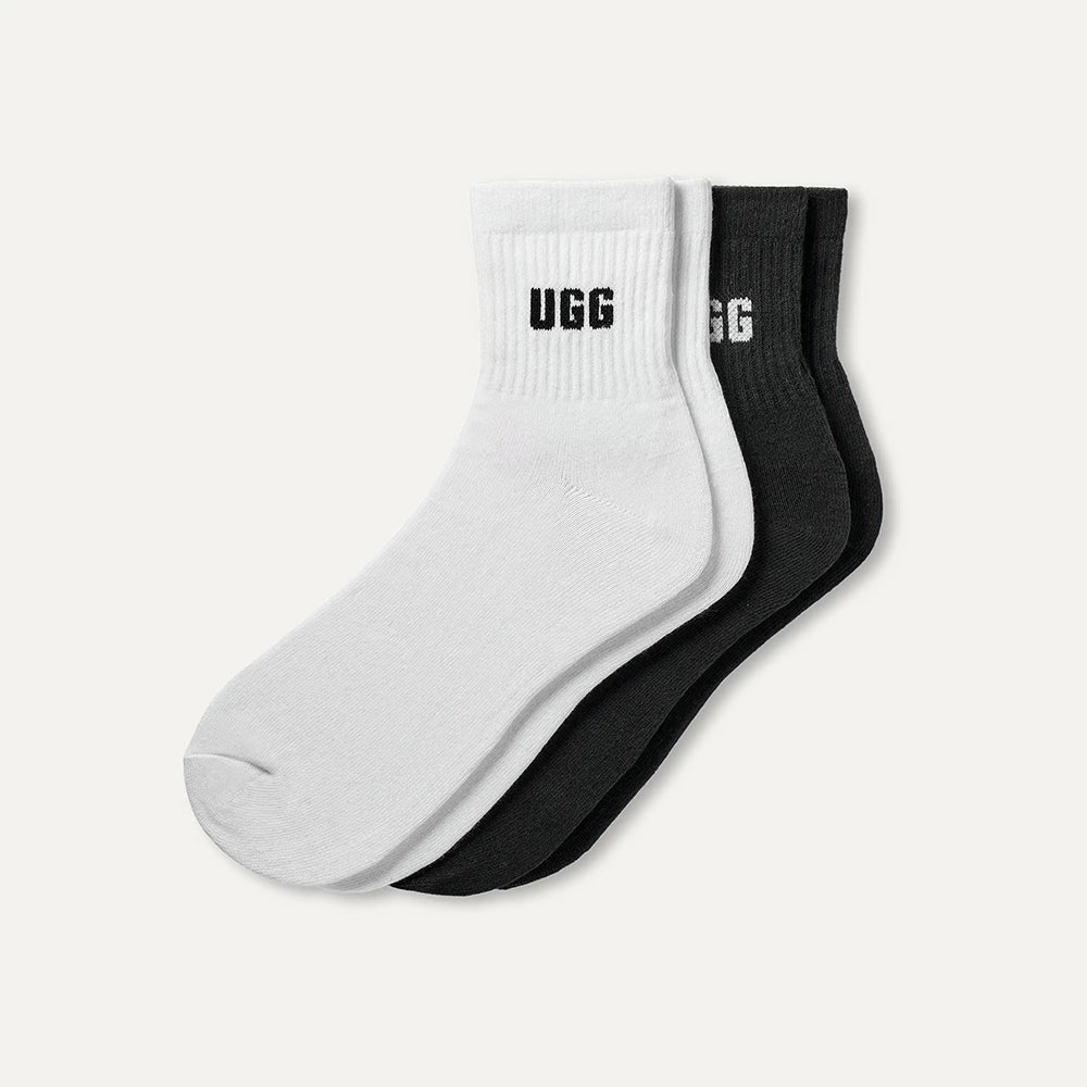 מארז 2 זוגות גרביים UGG Quinlin Logo Quarter 2 Pack נשים