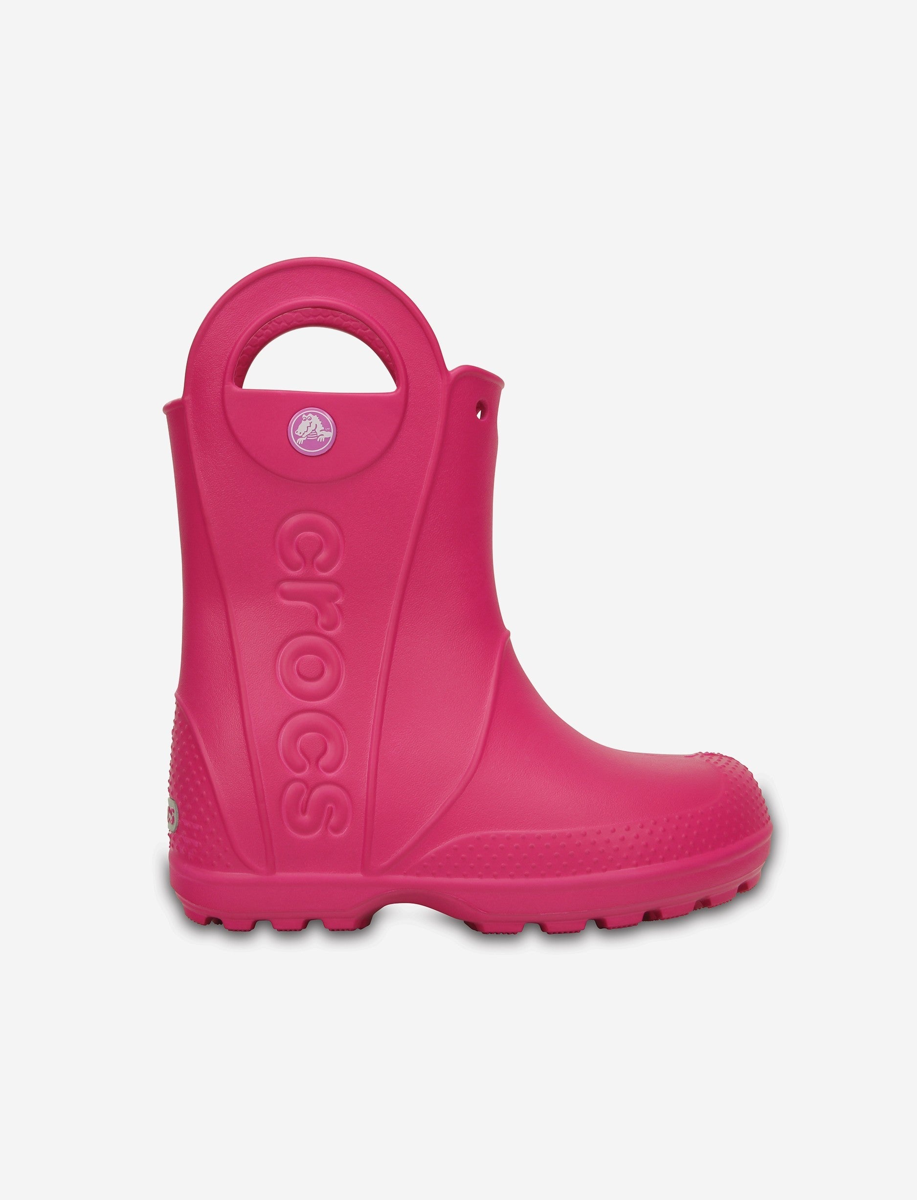 Crocs Rain Boot Kids - מגפי גשם לילדים קרוקס בצבע ורוד קנדי