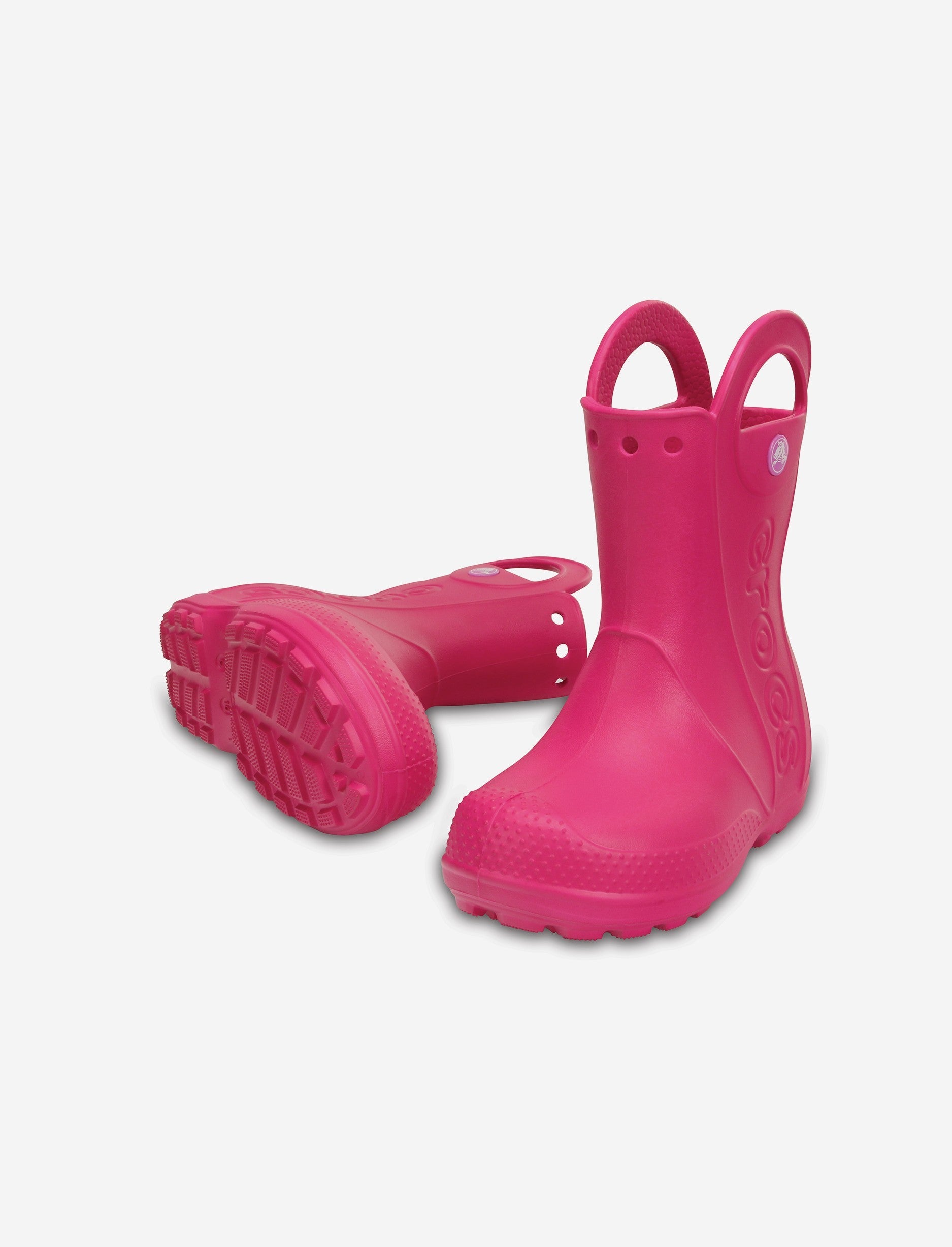 Crocs Rain Boot Kids - מגפי גשם לילדים קרוקס בצבע ורוד קנדי