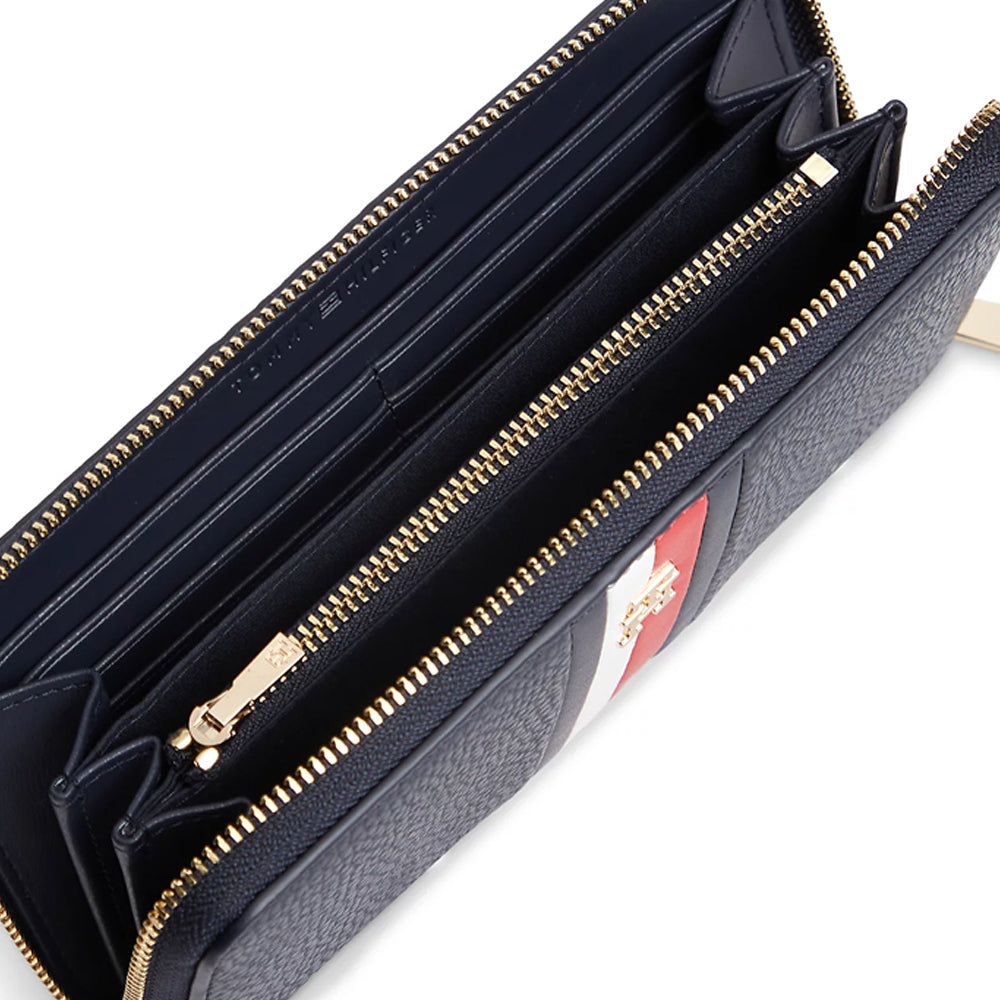 ארנק טומי הילפיגר Icon Global Stripe Zip-Around נשים
