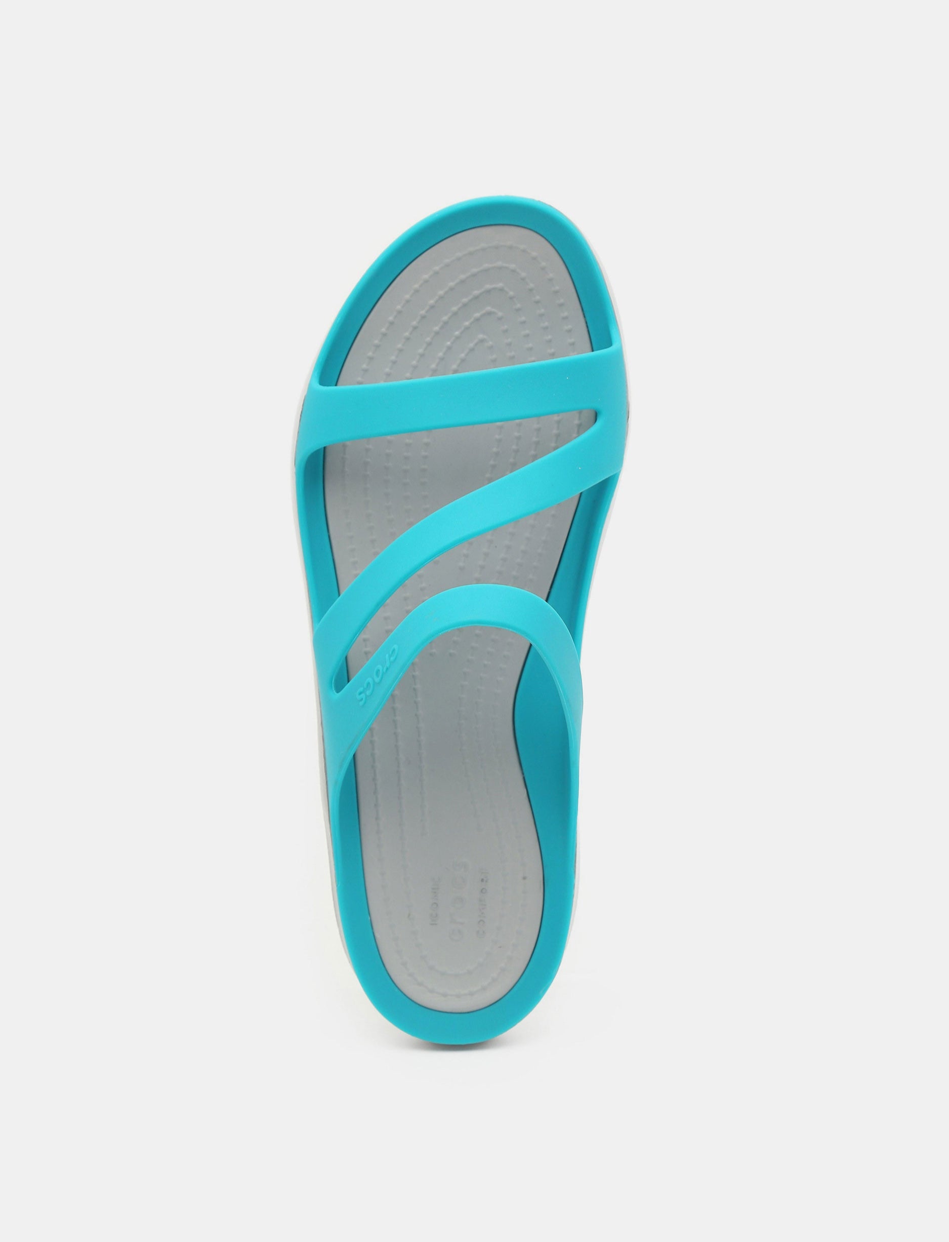 Crocs Swiftwater Sandal - כפכפים לנשים קרוקס רצועות בצבע טורקיז