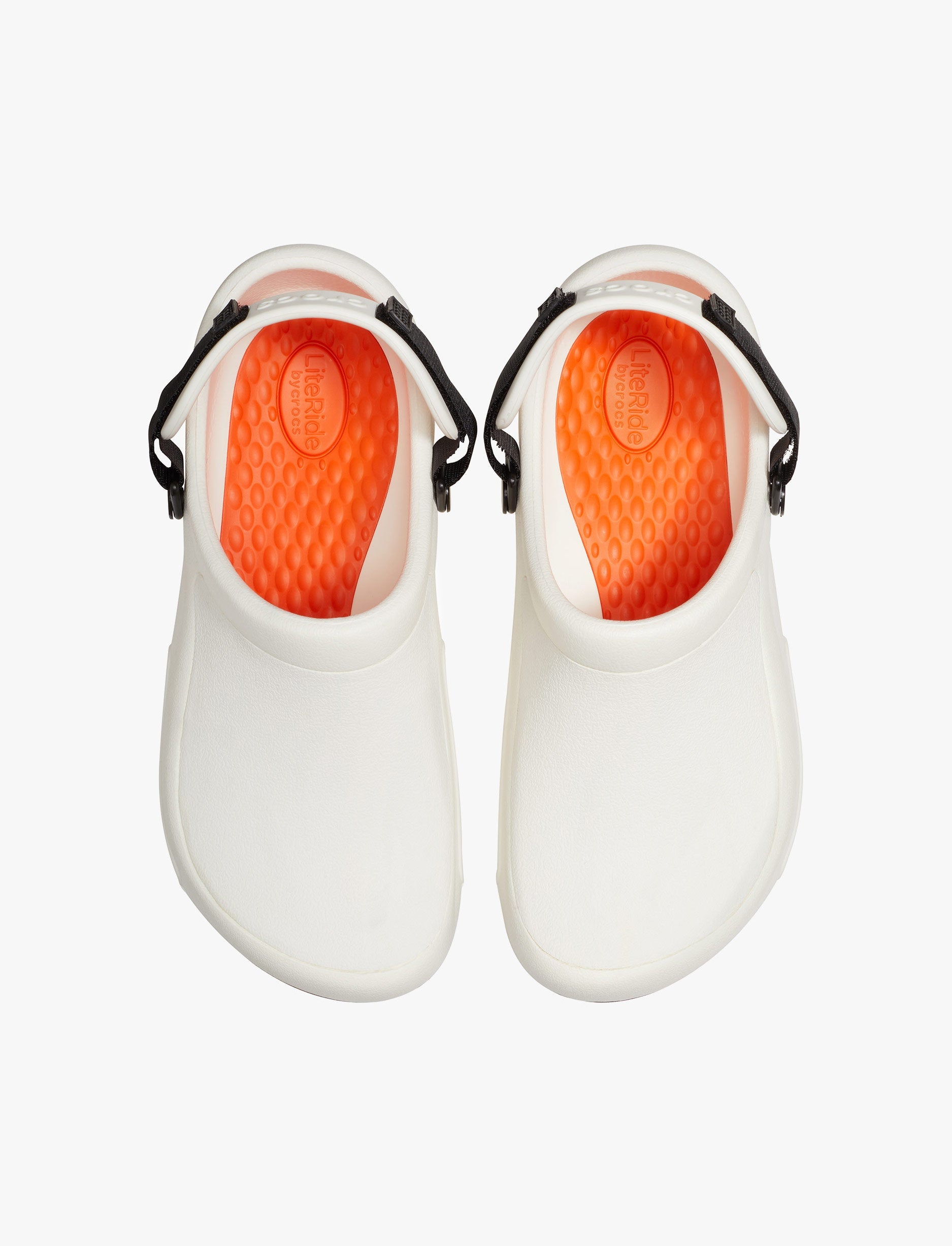 Crocs Bistro Pro LiteRid Clog - נעלי טבחים קרוקס ביסטרו סוליה מונעת החלקה בצבע לבן