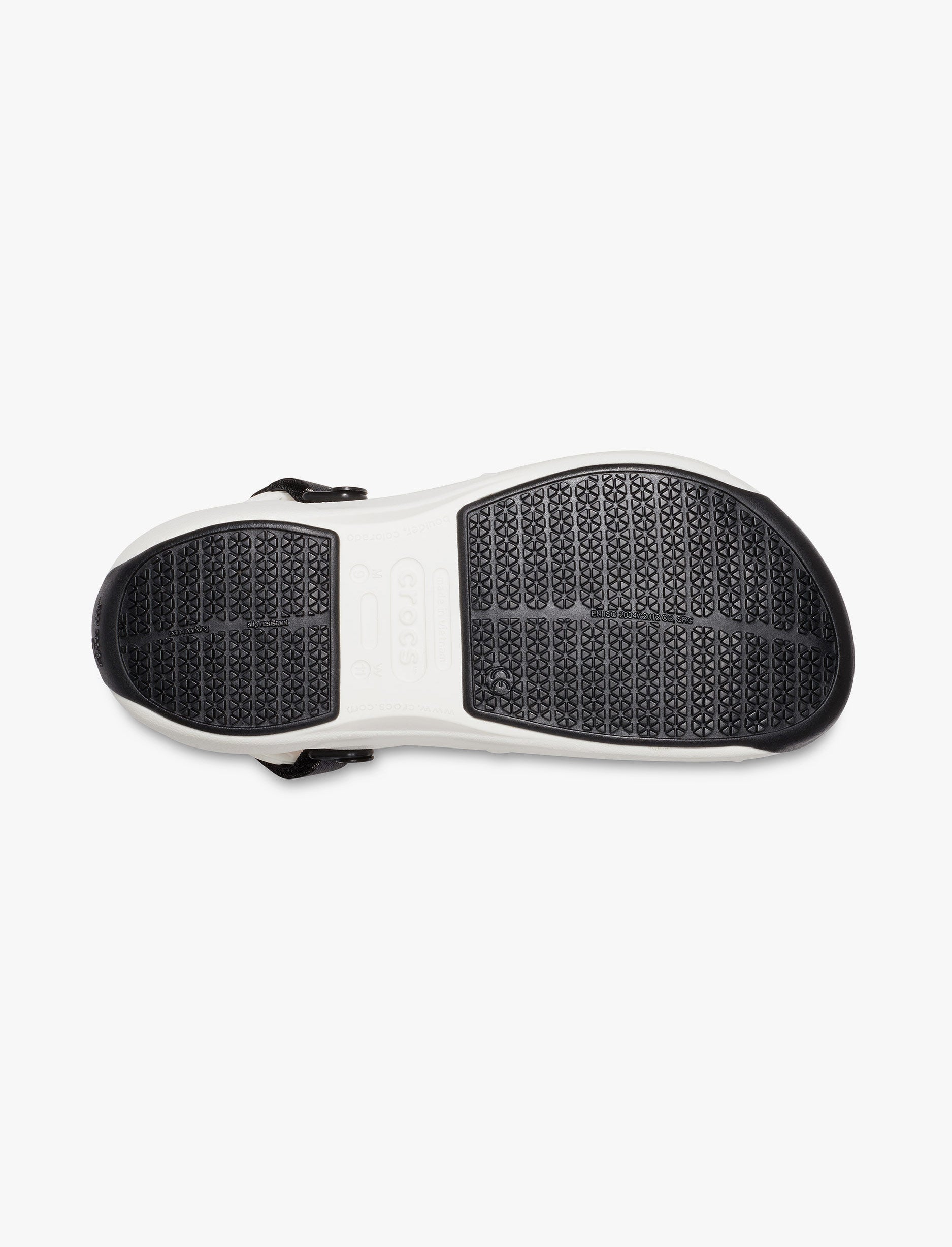 Crocs Bistro Pro LiteRid Clog - נעלי טבחים קרוקס ביסטרו סוליה מונעת החלקה בצבע לבן