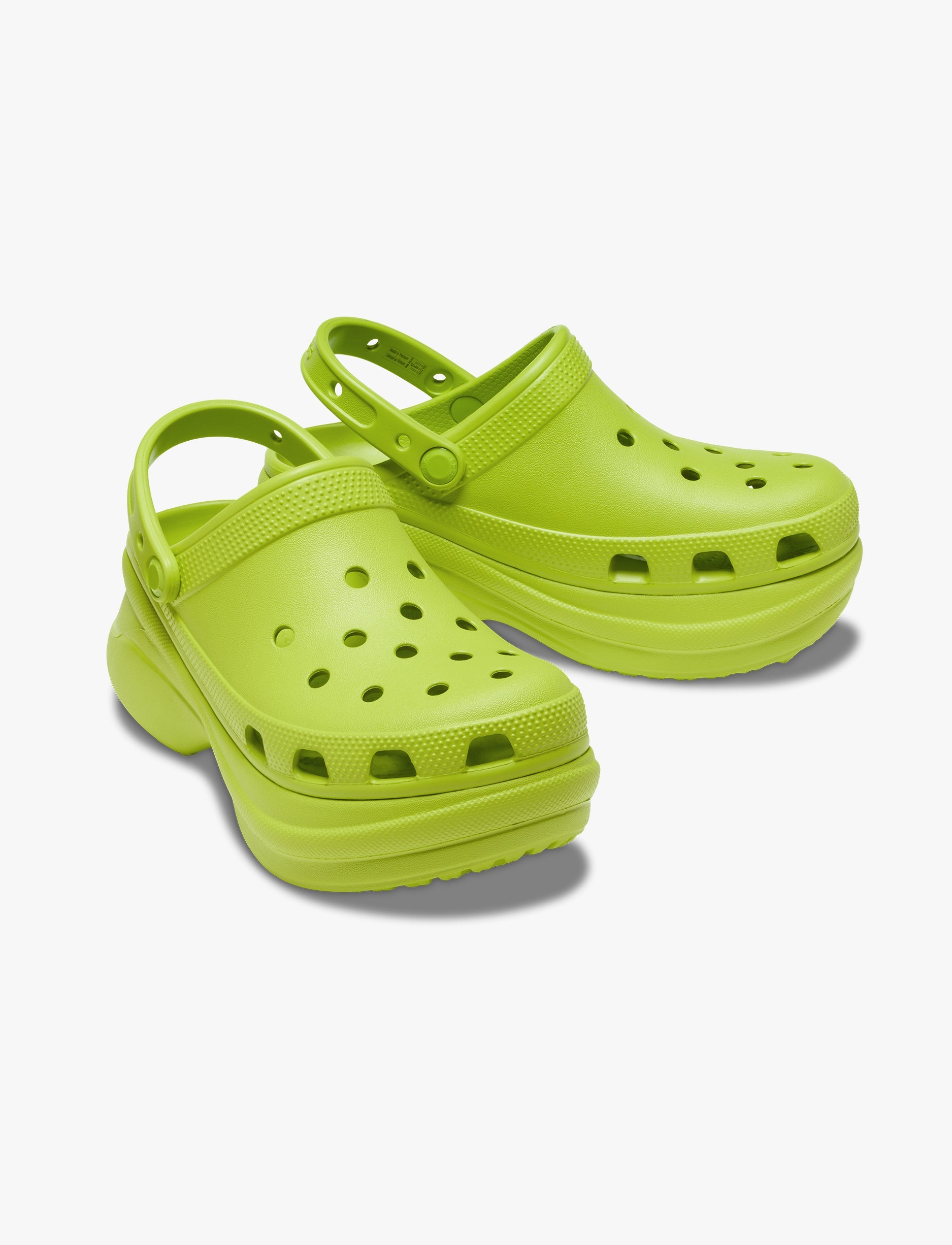 Crocs Classic Bae Clog - כפכפי פלטפורמה נשים קרוקס בצבע ירוק קיוי