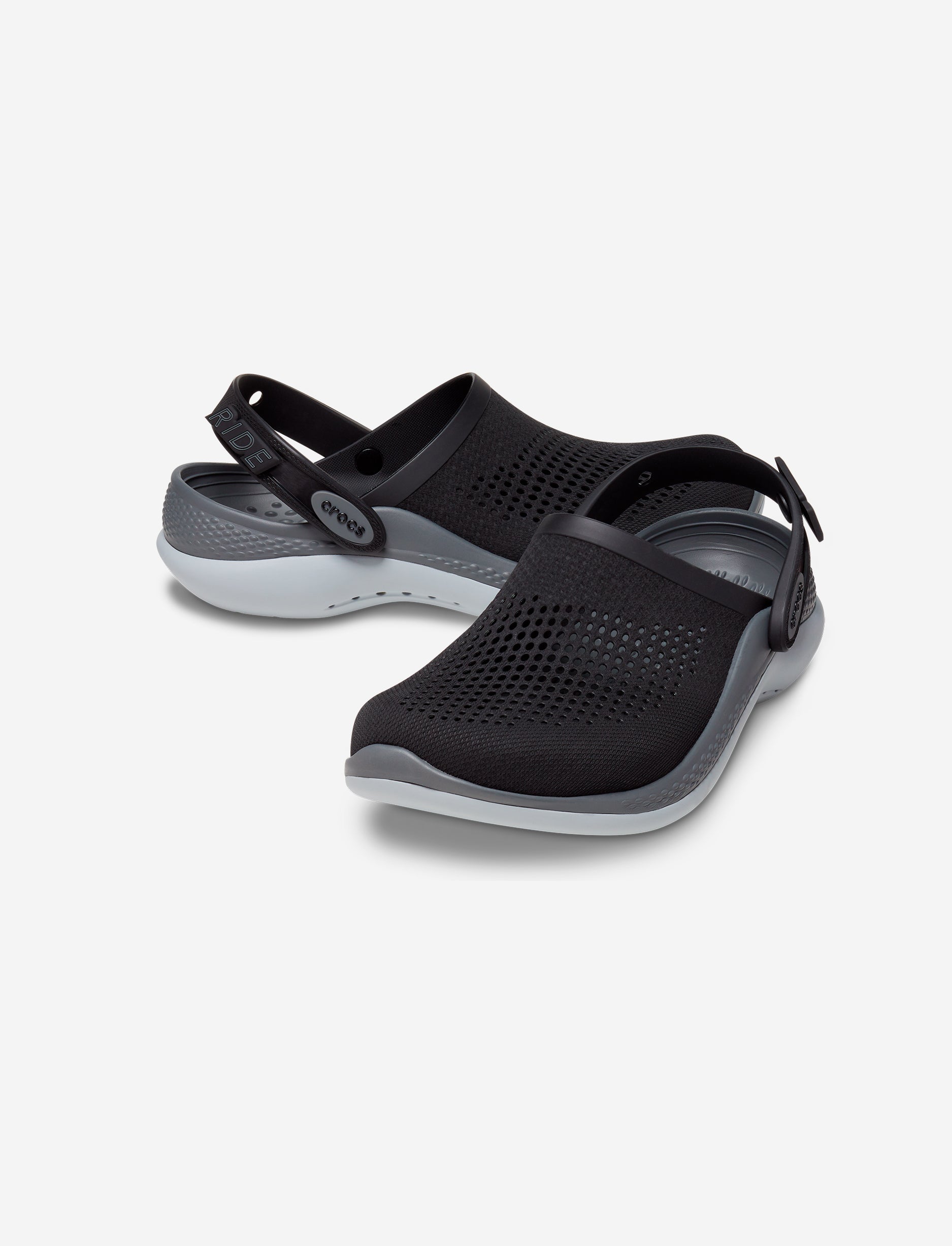 Crocs LiteRide 360 Clog - כפכפי קרוקס לייט-רייד בצבע שחור/אפור