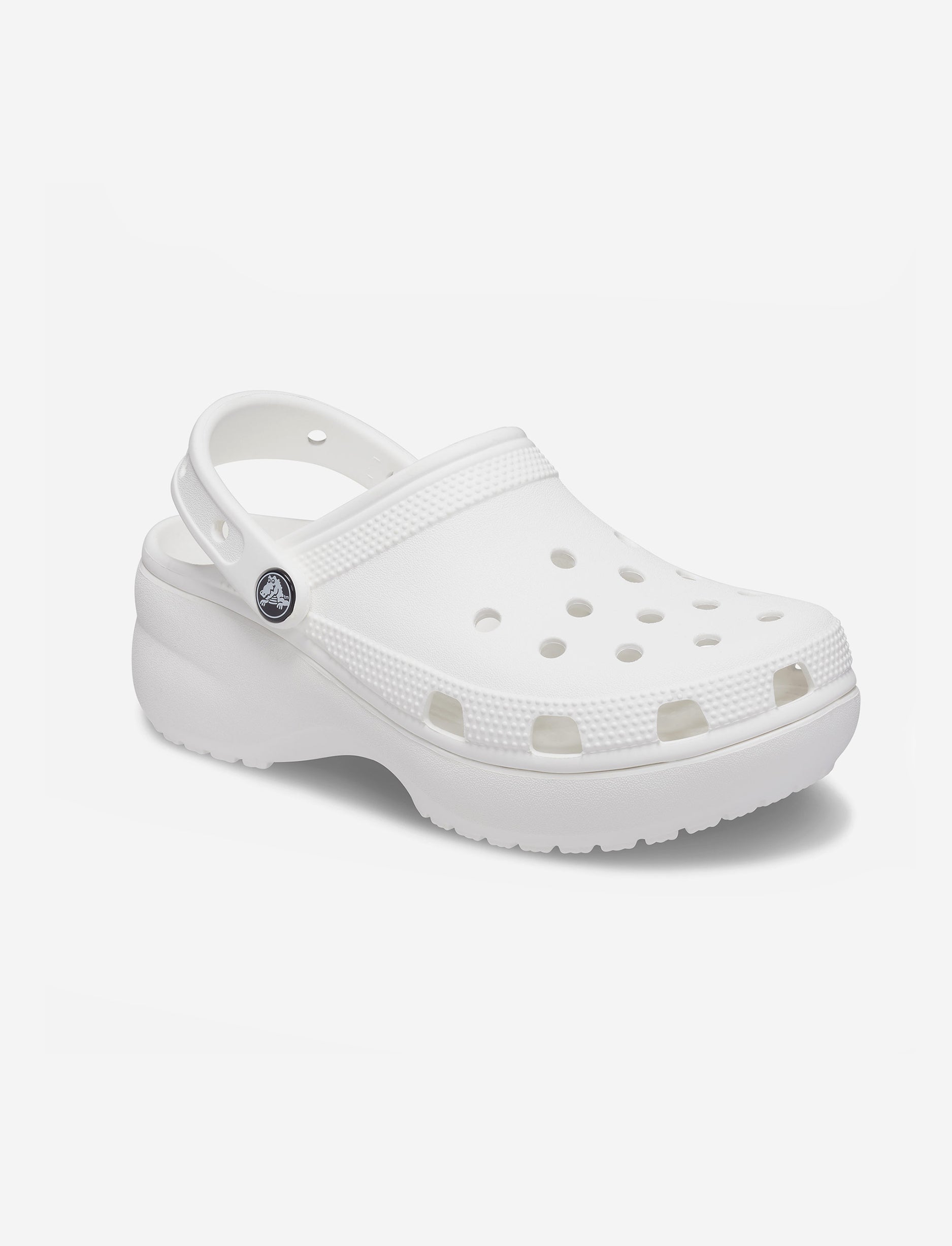 Crocs Classic Platform Clog - כפכפי פלטפורמה קרוקס לנשים בצבע לבן