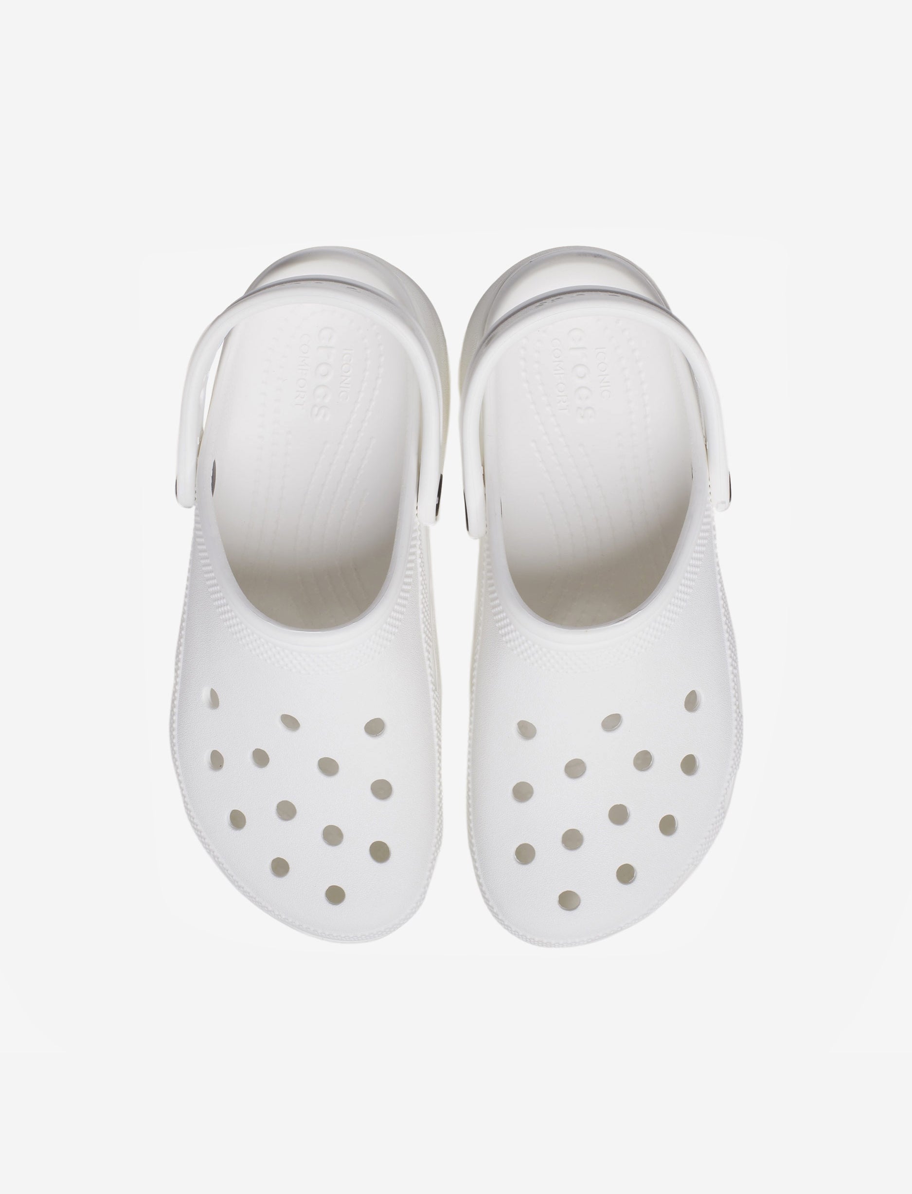 Crocs Classic Platform Clog - כפכפי פלטפורמה קרוקס לנשים בצבע לבן