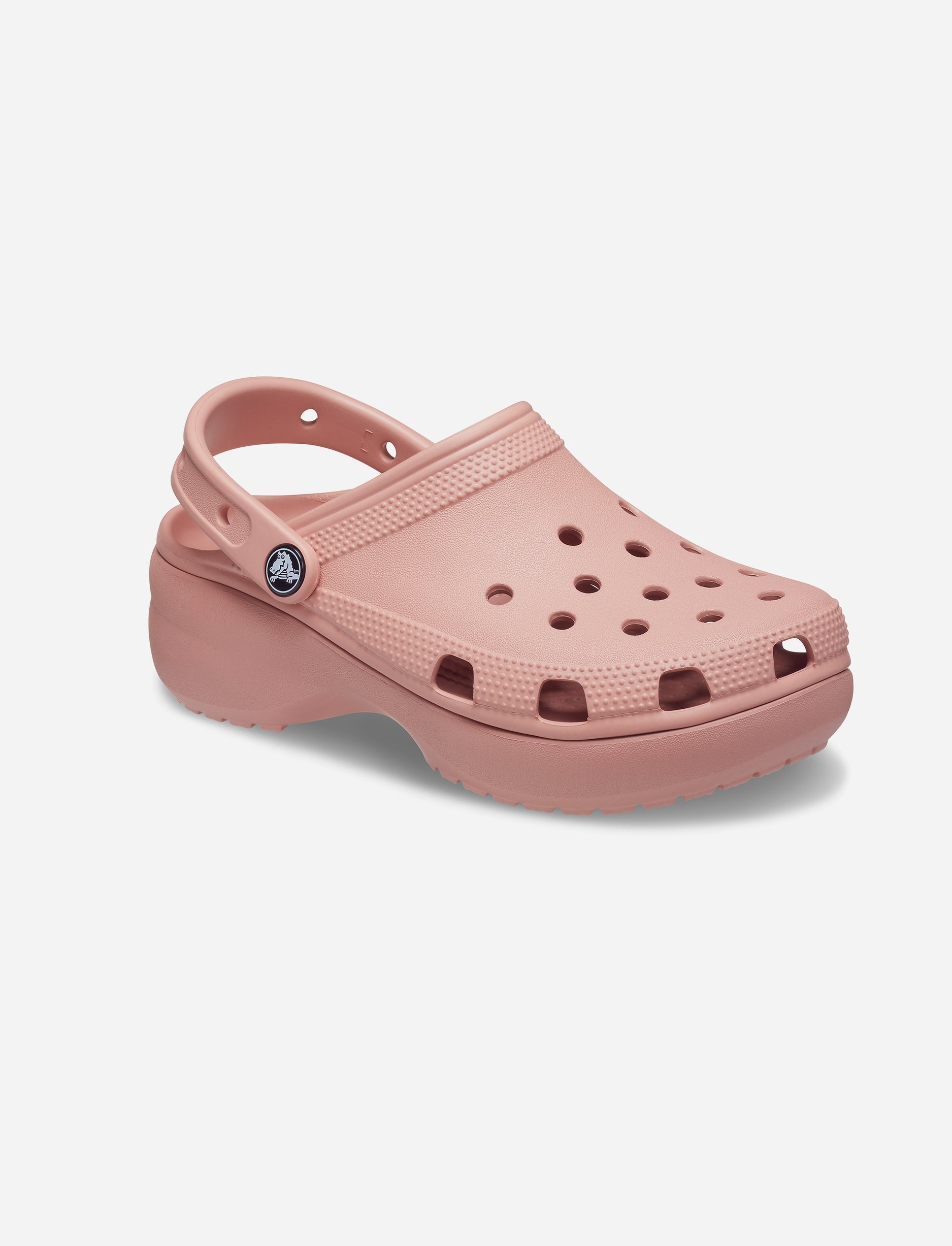 Crocs Classic Platform Clog - כפכפי פלטפורמה נשים קרוקס בצבע סומק בהיר