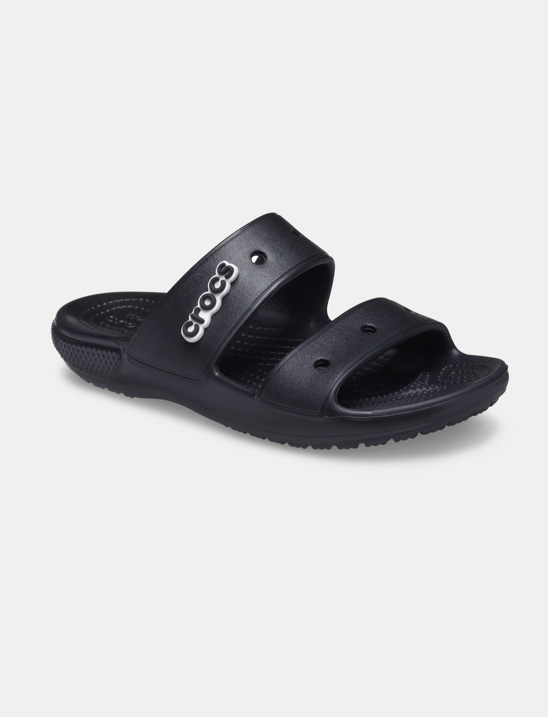 Crocs Classic Sandal - כפכפים לנשים קרוקס שתי רצועות בצבע שחור