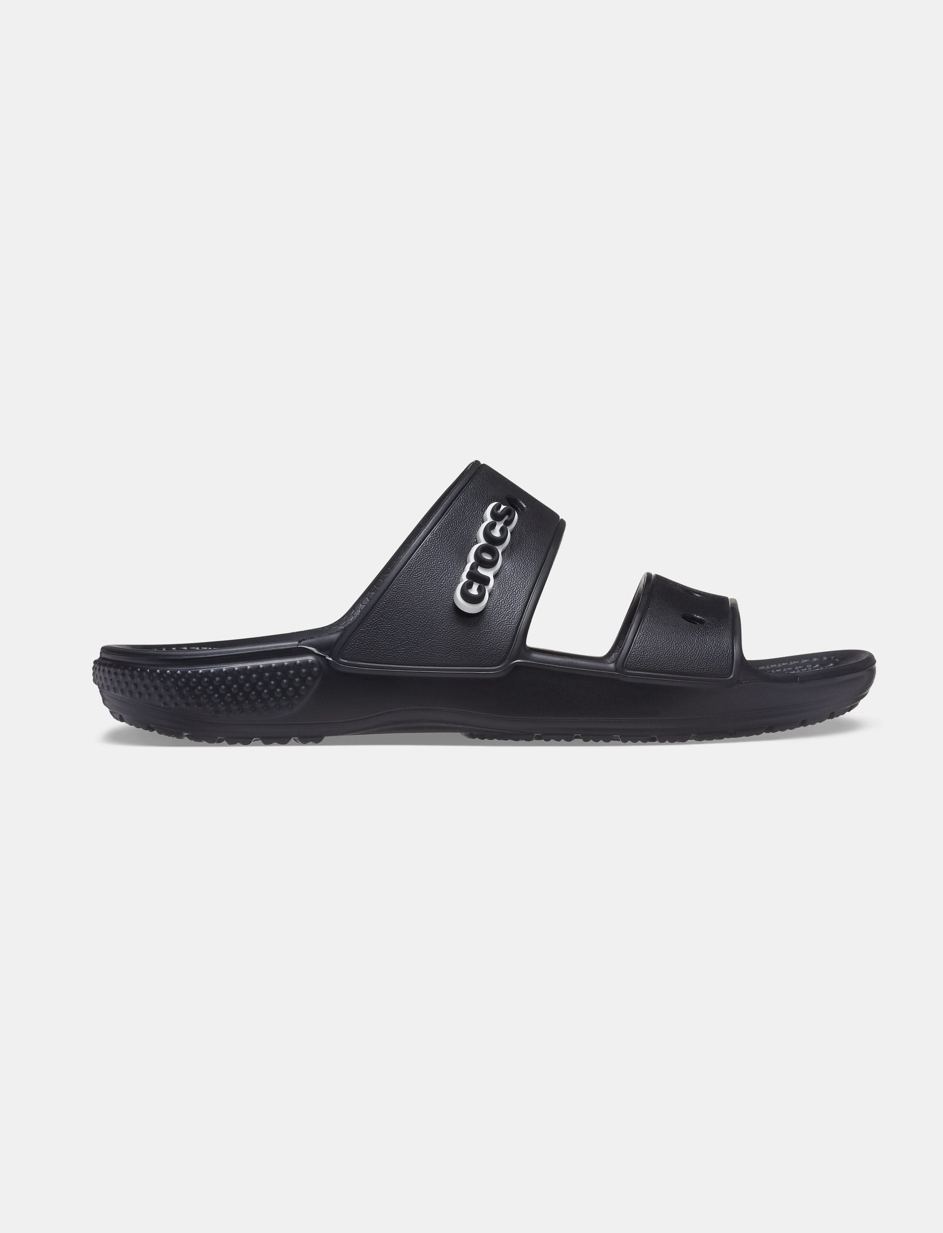 Crocs Classic Sandal - כפכפים לנשים קרוקס שתי רצועות בצבע שחור