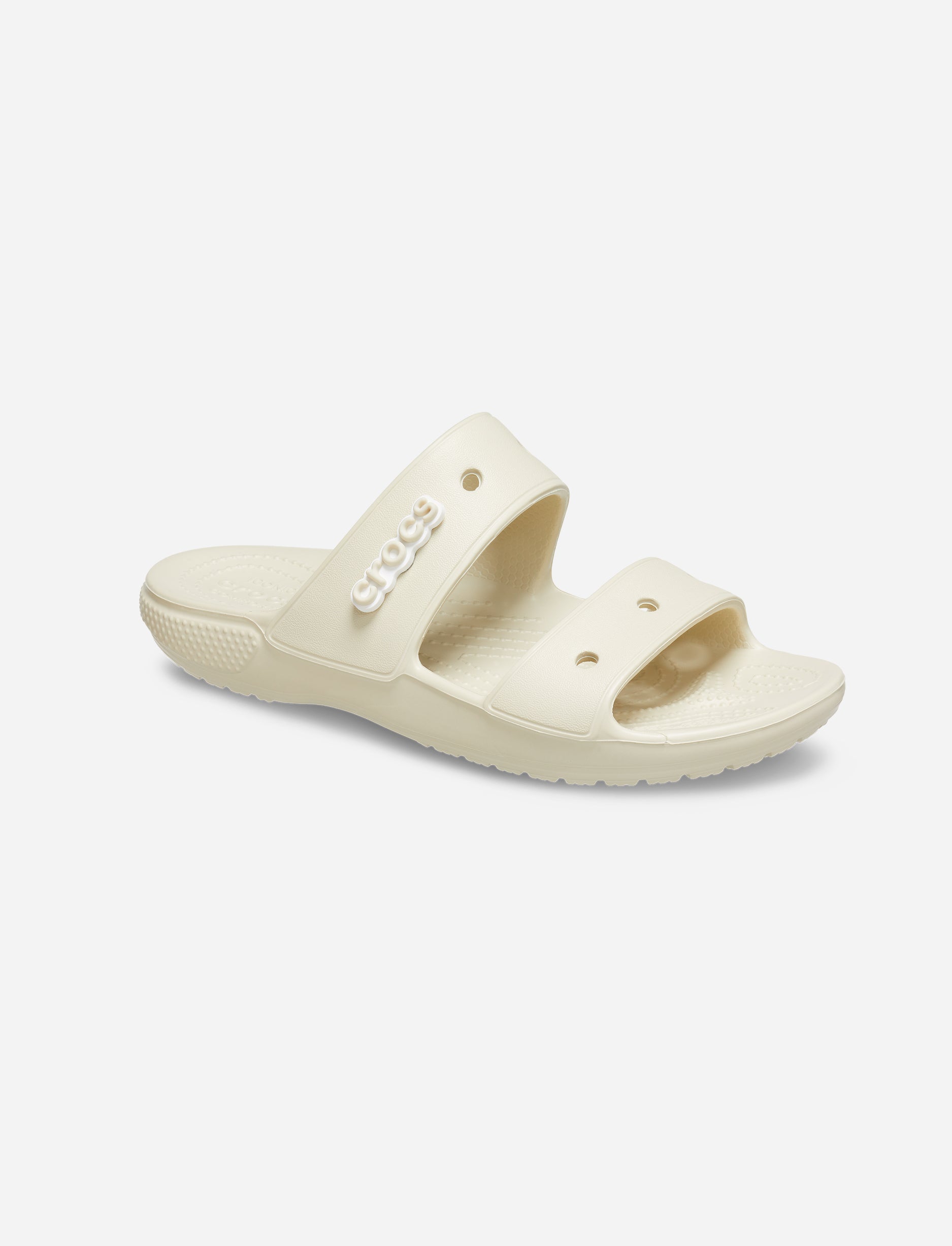Crocs Classic Sandal - כפכפים לנשים קרוקס שתי רצועות בצבע קרם