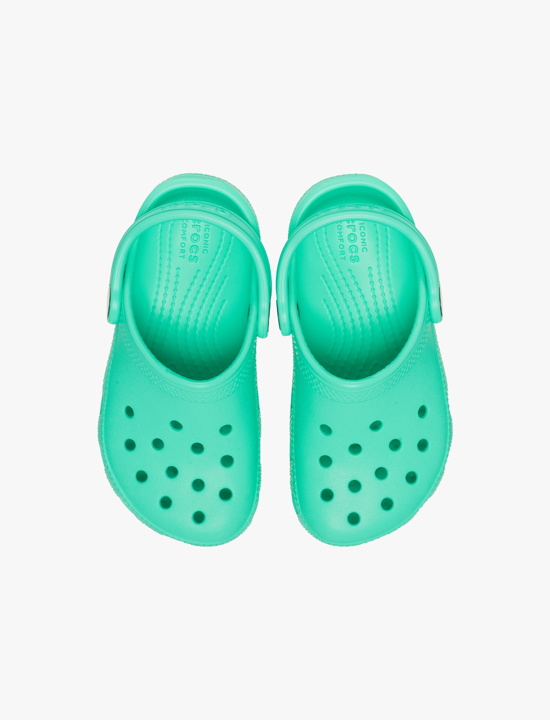 Crocs Classic Clog K - כפכפי קרוקס קלאסיים לילדים בצבע ירוק לגונה