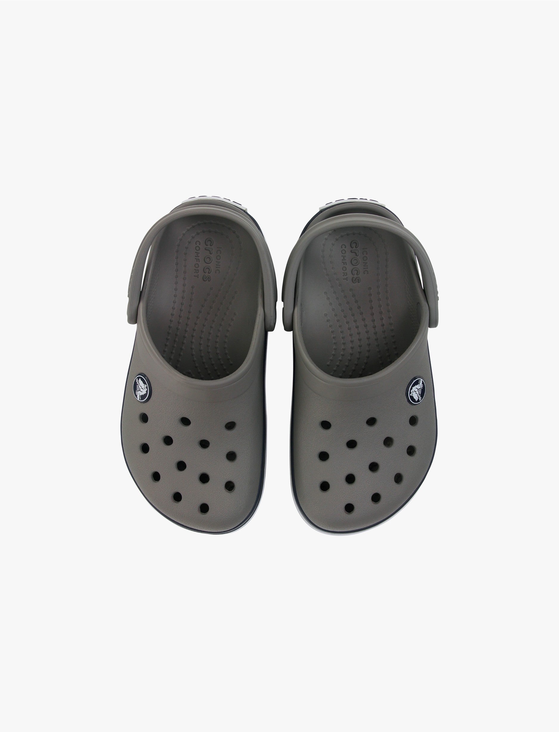 Crocs CrocBand Clog T - כפכפים לילדים קרוקס קרוקבנד בצבע אפור/נייבי מידות קטנות