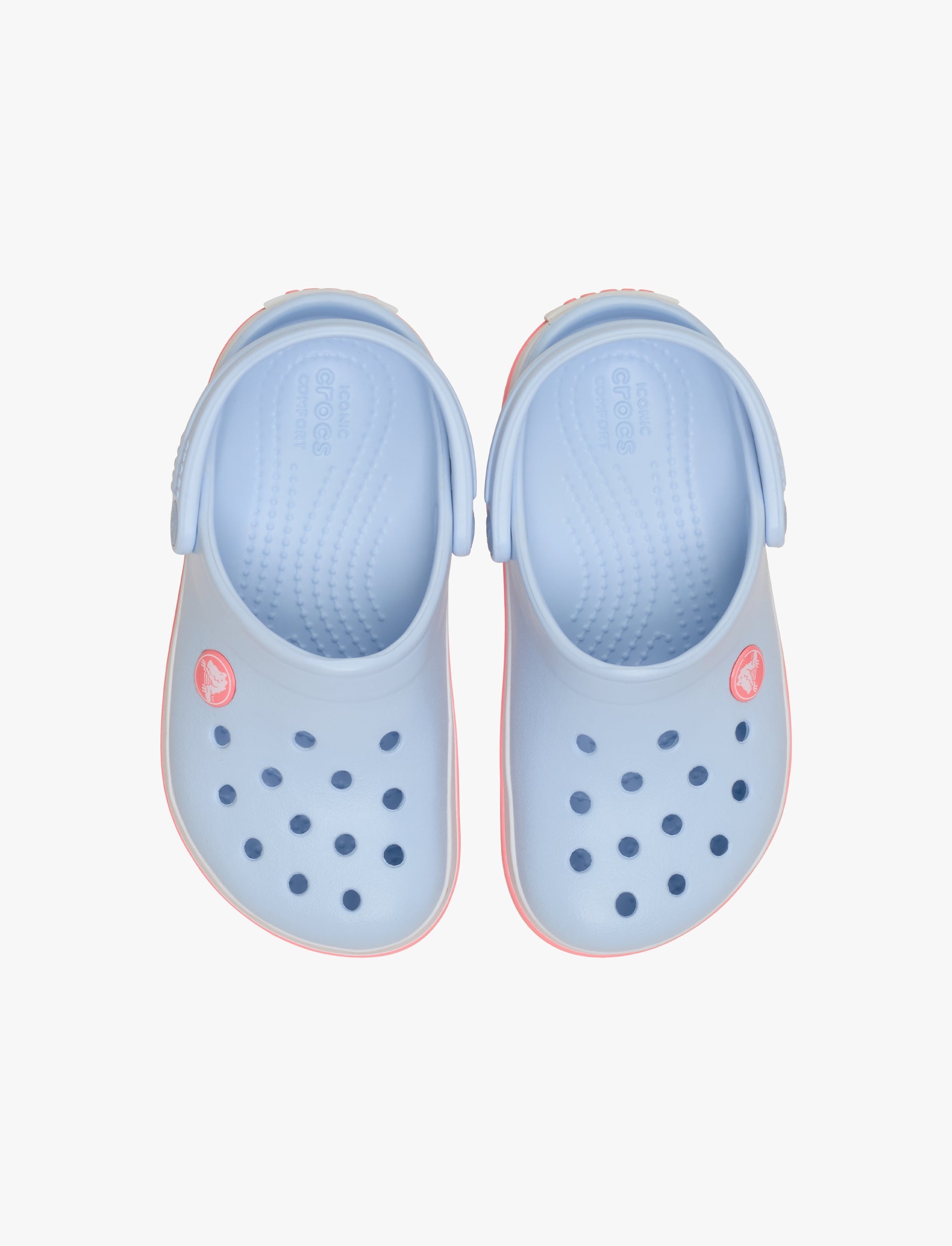 Crocs CrocBand Clog T - כפכפים לילדים קרוקס קרוקבנד בצבע כחול פרוסט/גויאבה מידות קטנות