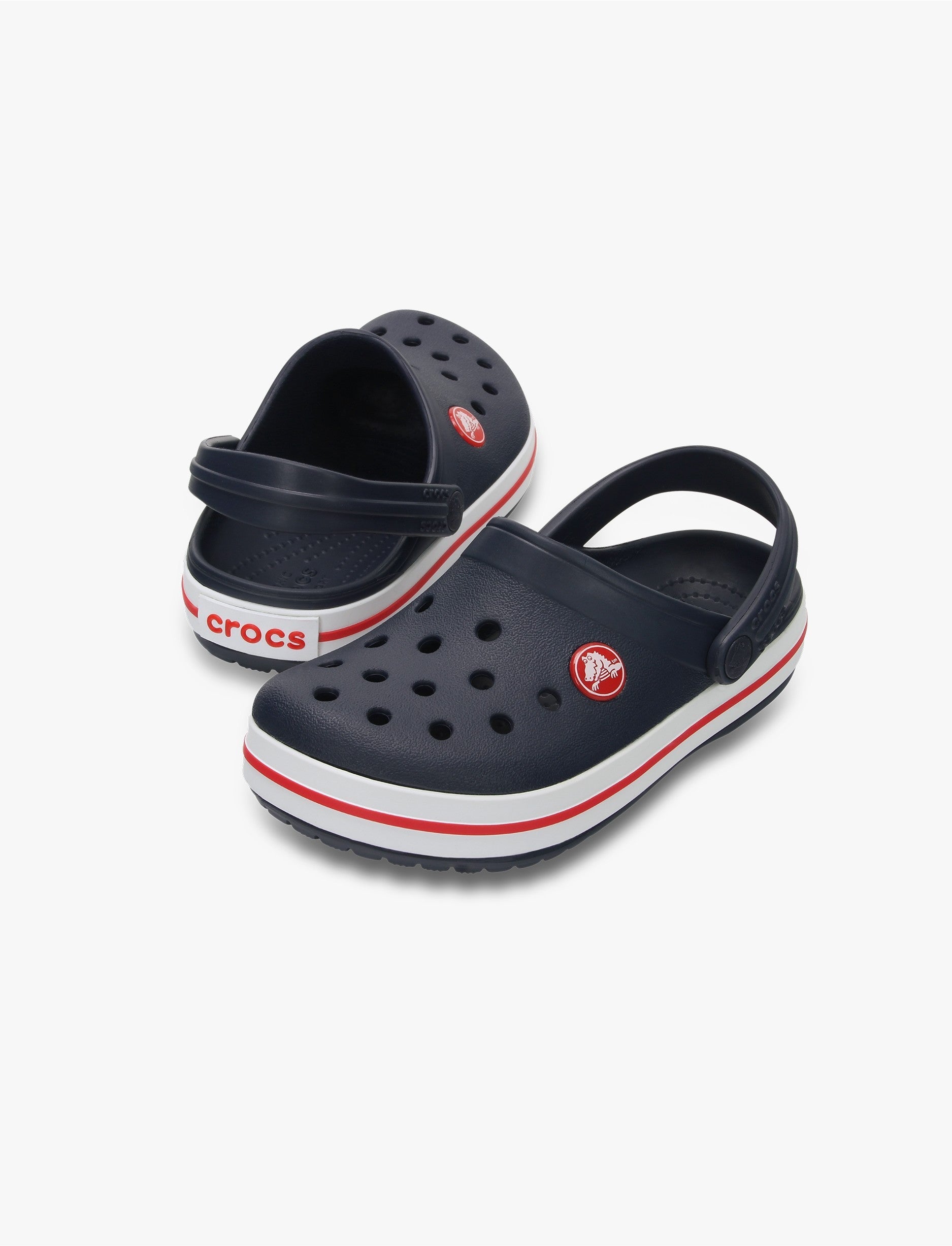 Crocs Crocband Clog K - כפכפי קרוקבנד קרוקס לילדים בצבע נייבי/אדום