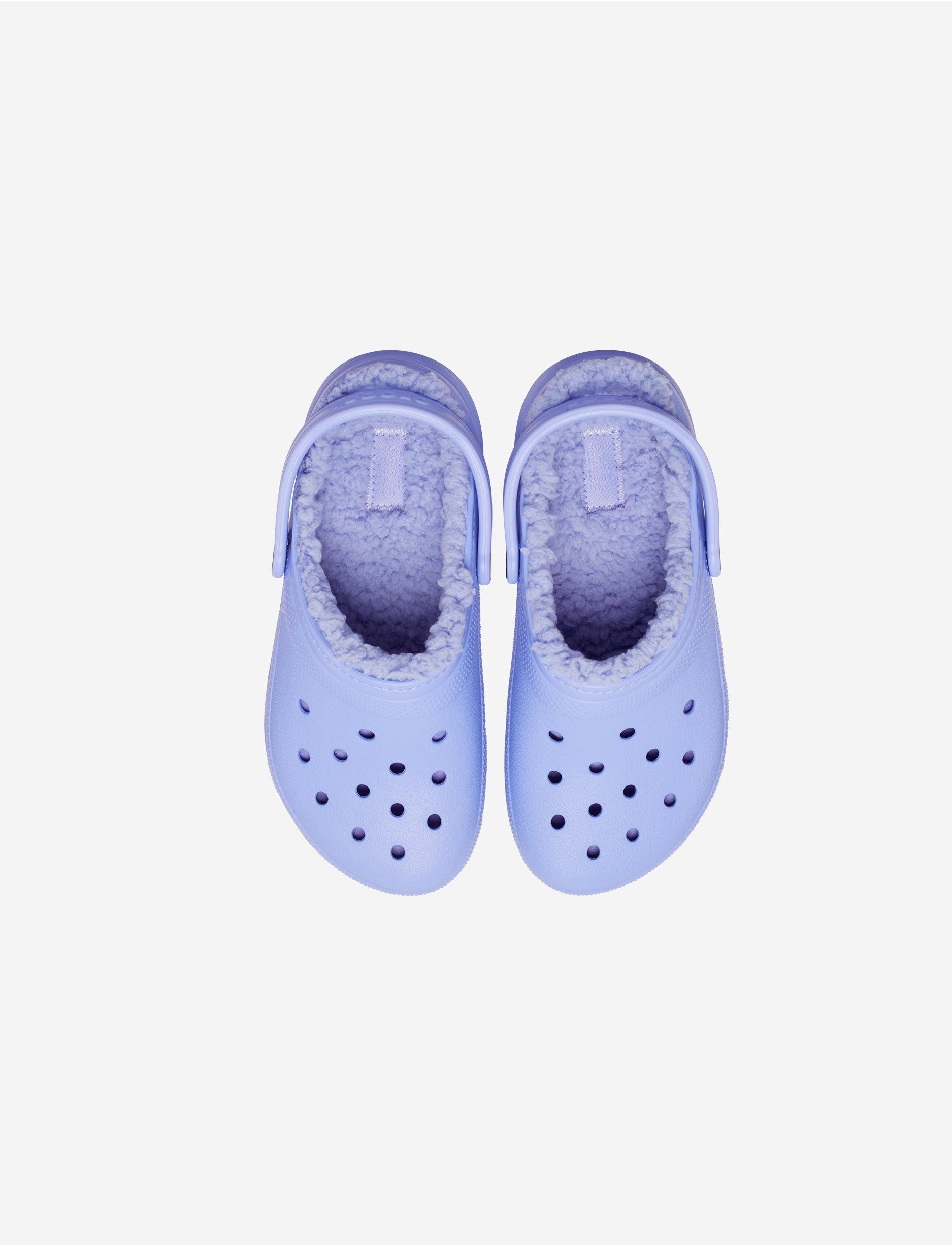 Crocs Classic Lined Clog T -  כפכפים פרוותיים קרוקס לילדים בצבע מידות קטנות סגול דיגיטל