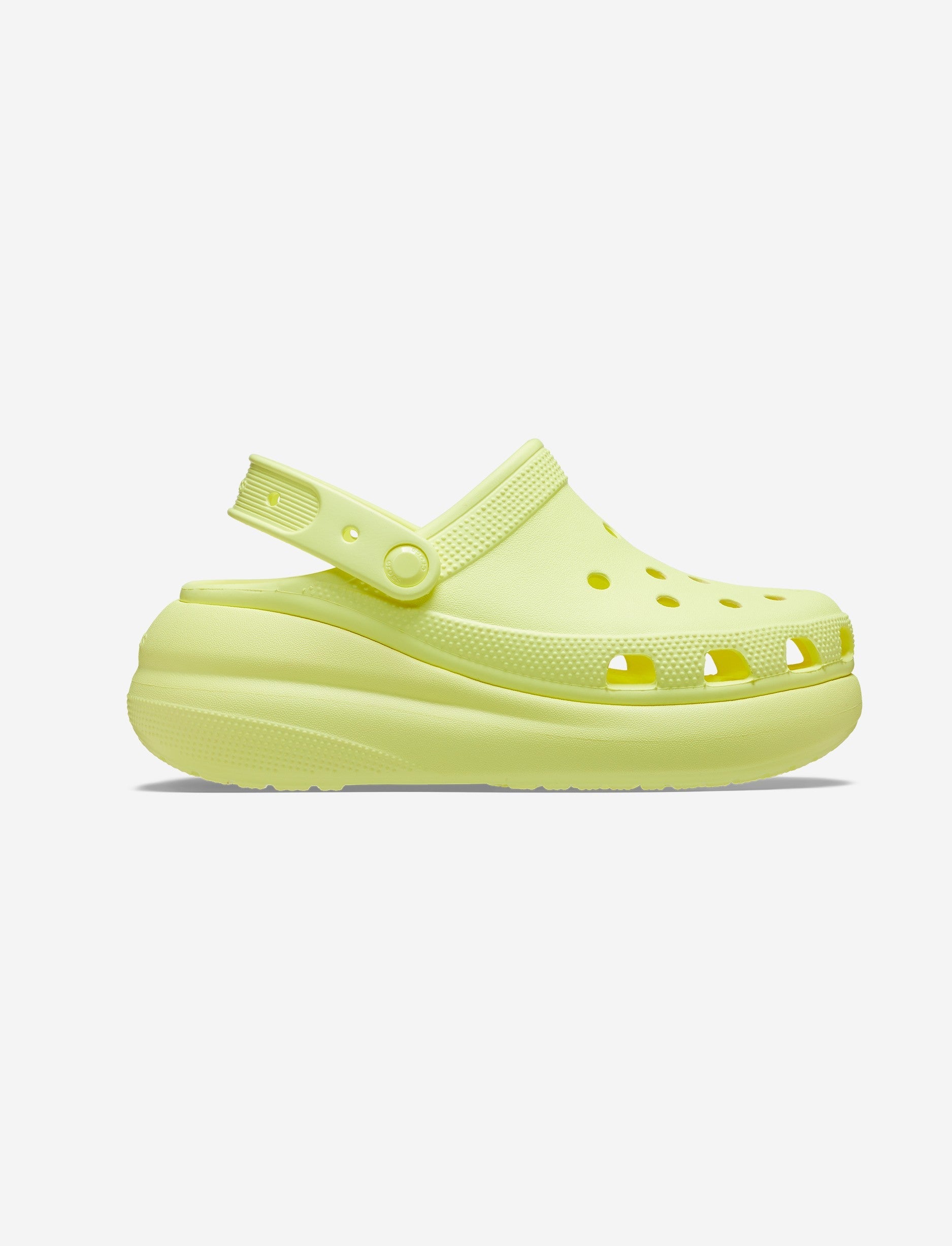 Crocs Classic Crush Clog - כפכפי פלטפורמה קרוקס קראש לנשים בצבע צהוב סופלר