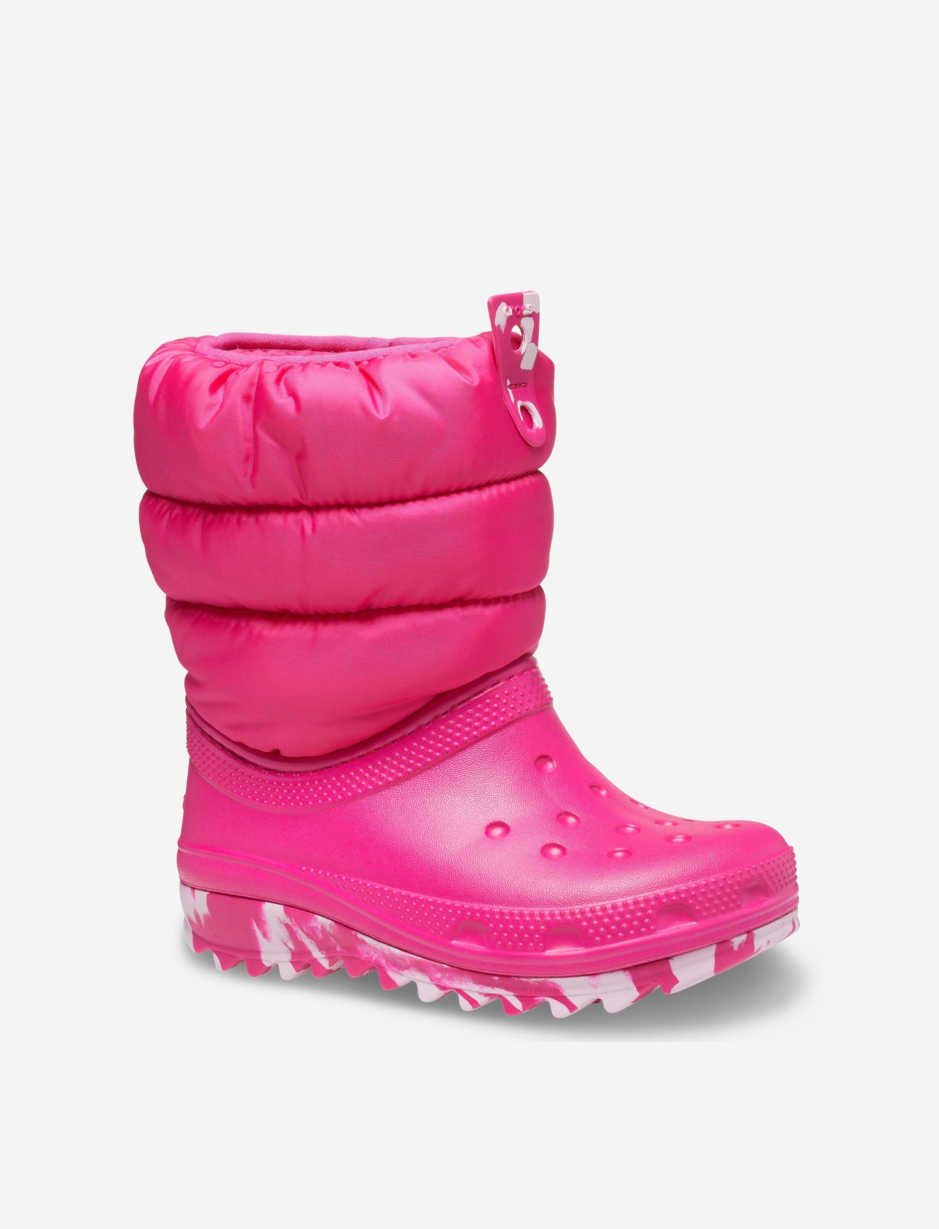 Crocs Toddler Classic Neo Puff Boot - מגפיים לילדים קרוקס בצבע ורוד