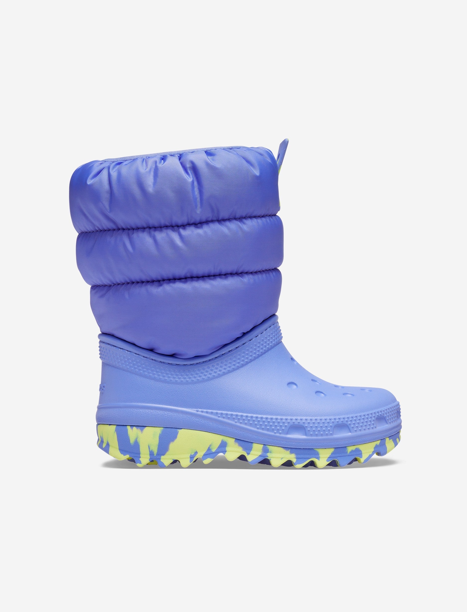 Crocs Toddler Classic Neo Puff Boot - מגפיים לילדים קרוקס בצבע סגול