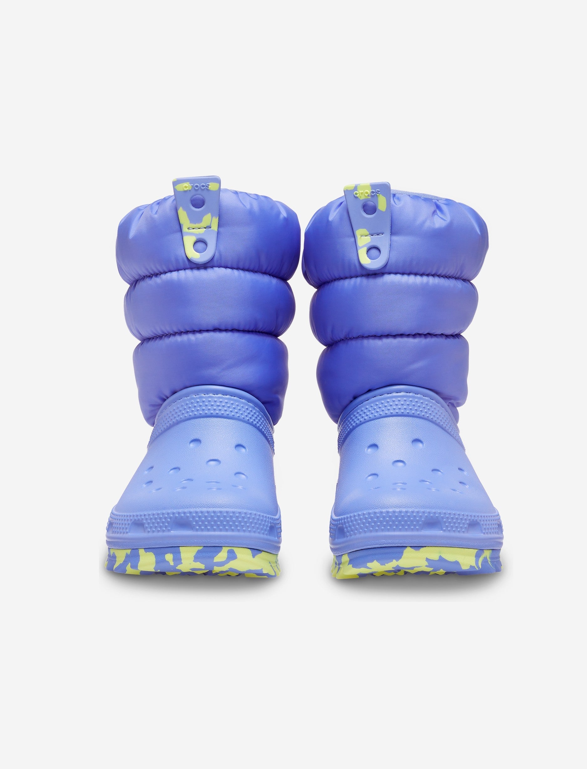 Crocs Toddler Classic Neo Puff Boot - מגפיים לילדים קרוקס בצבע סגול