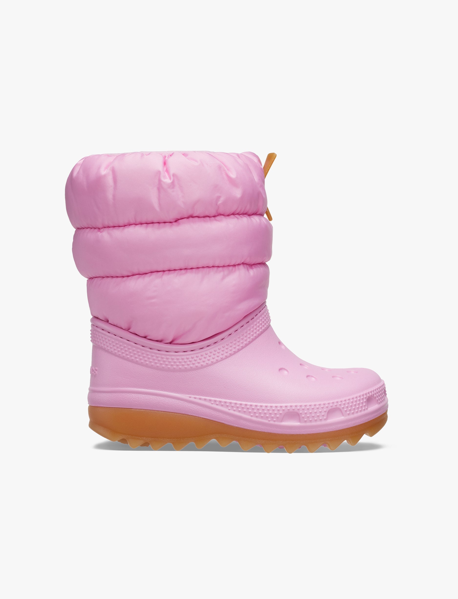 Crocs Classic Neo Puff Boot K - מגפיים לילדים קרוקס בצבע ורוד טוייד/גומי