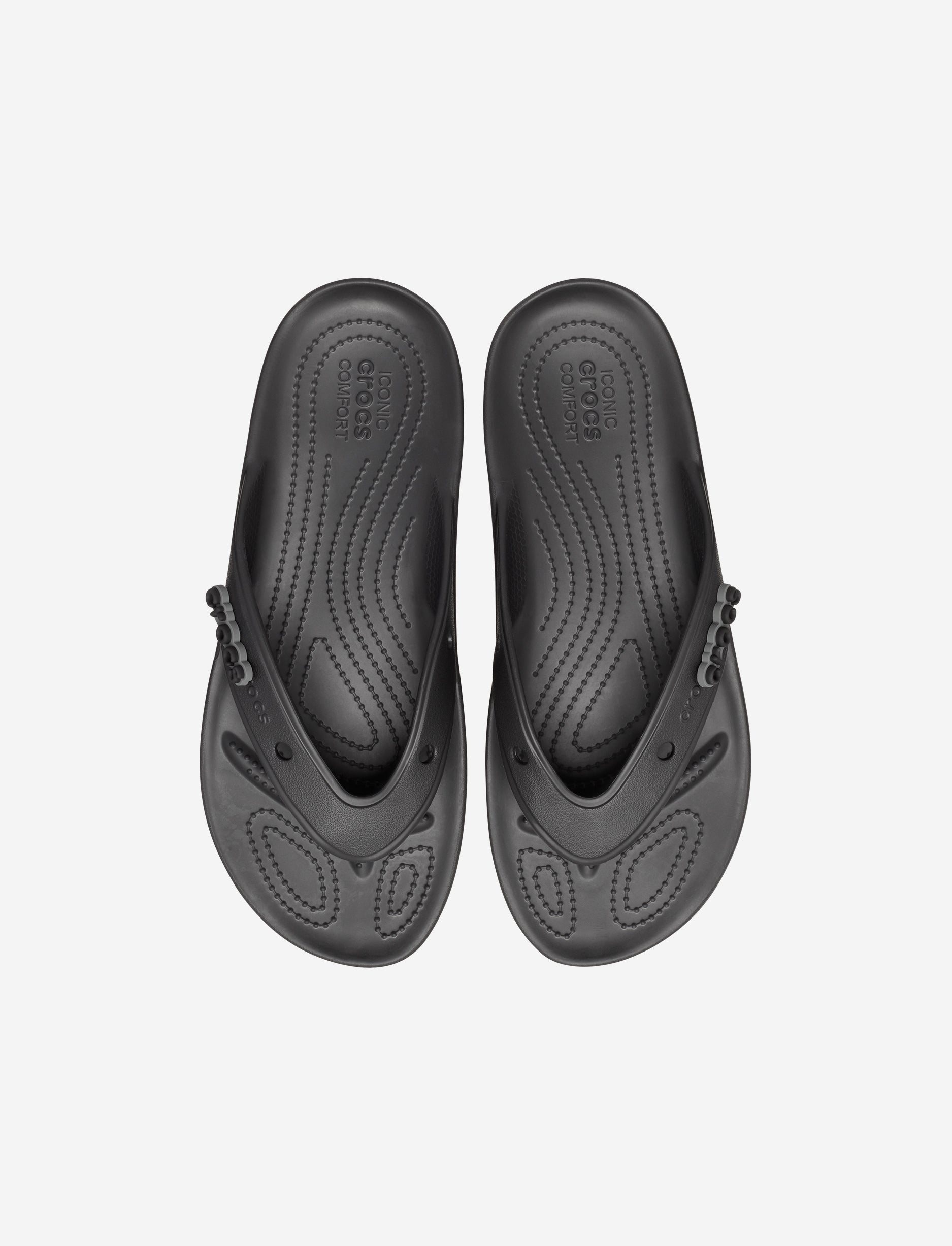 Crocs Classic All-Terrain Flip - כפכפי אצבע לגבר קרוקס בצבע שחור