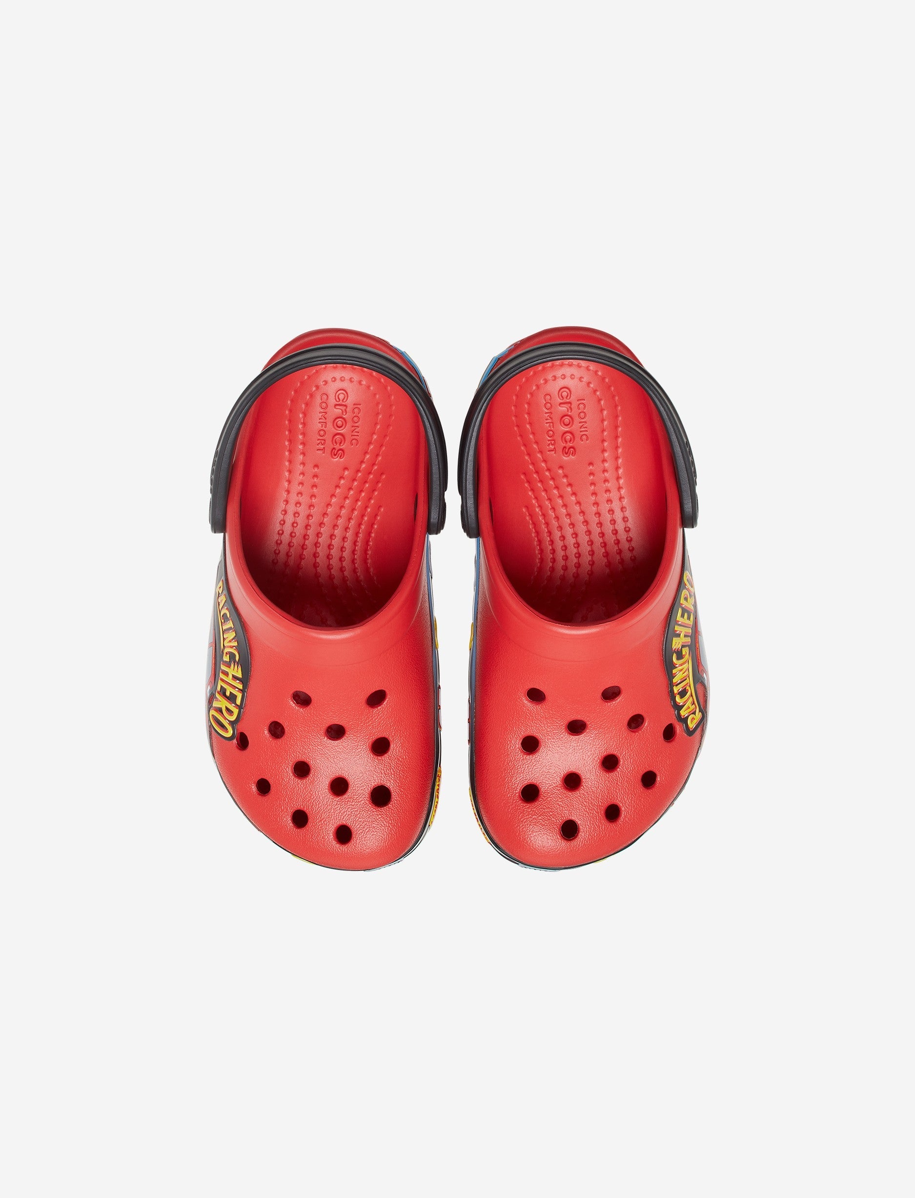 Crocs FL Cars Lights Band Clog T - כפכפי קרוקס לילדים בעיצוב "המכוניות" בצבע אדום פליים
