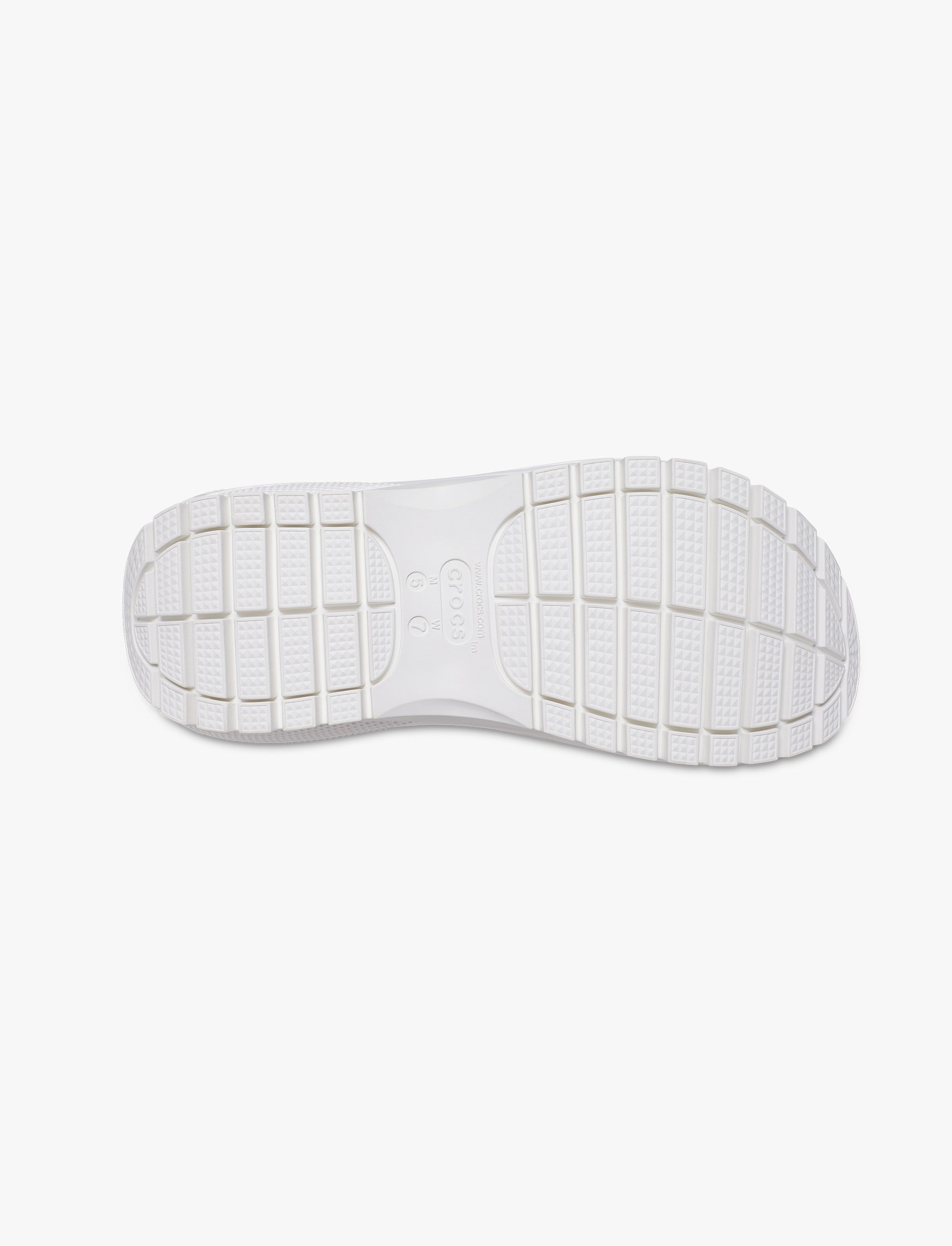 Crocs Classic Mega Crush Sandal - סנדל פלטפורמה קרוקס לנשים בצבע לבן