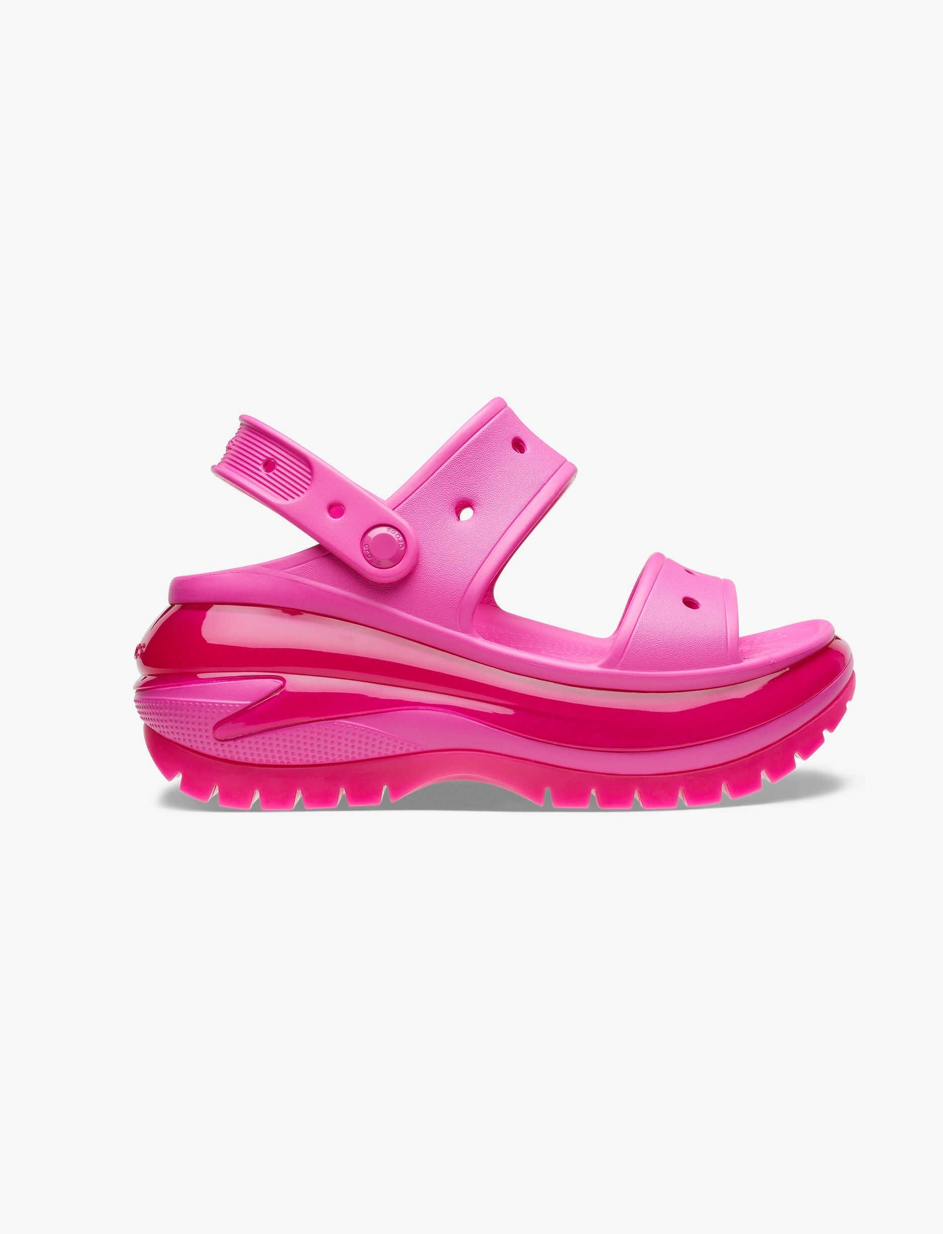 Crocs Classic Mega Crush Sandal - סנדל פלטפורמה קרוקס לנשים בצבע ורוד ג'וס