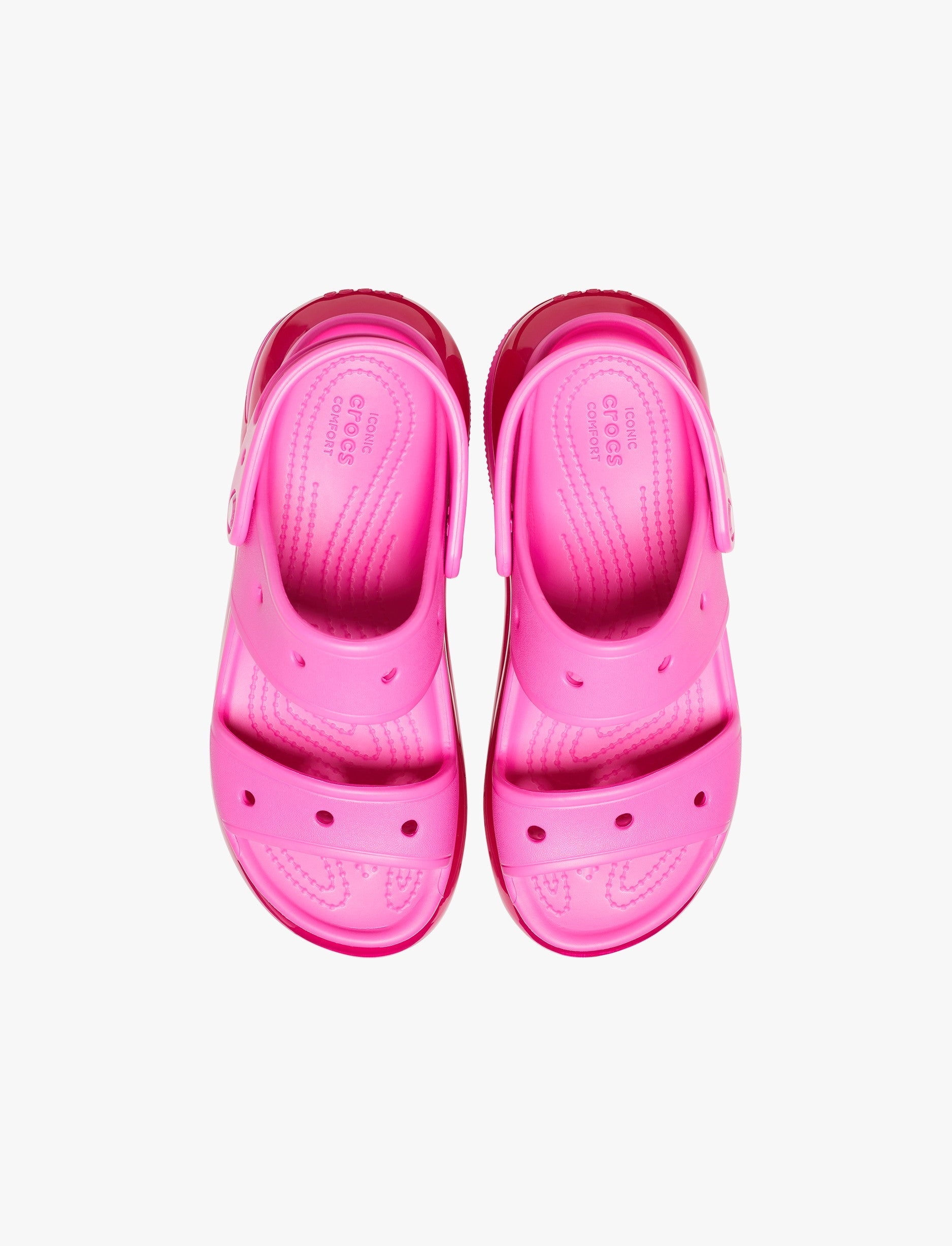 Crocs Classic Mega Crush Sandal - סנדל פלטפורמה קרוקס לנשים בצבע ורוד ג'וס