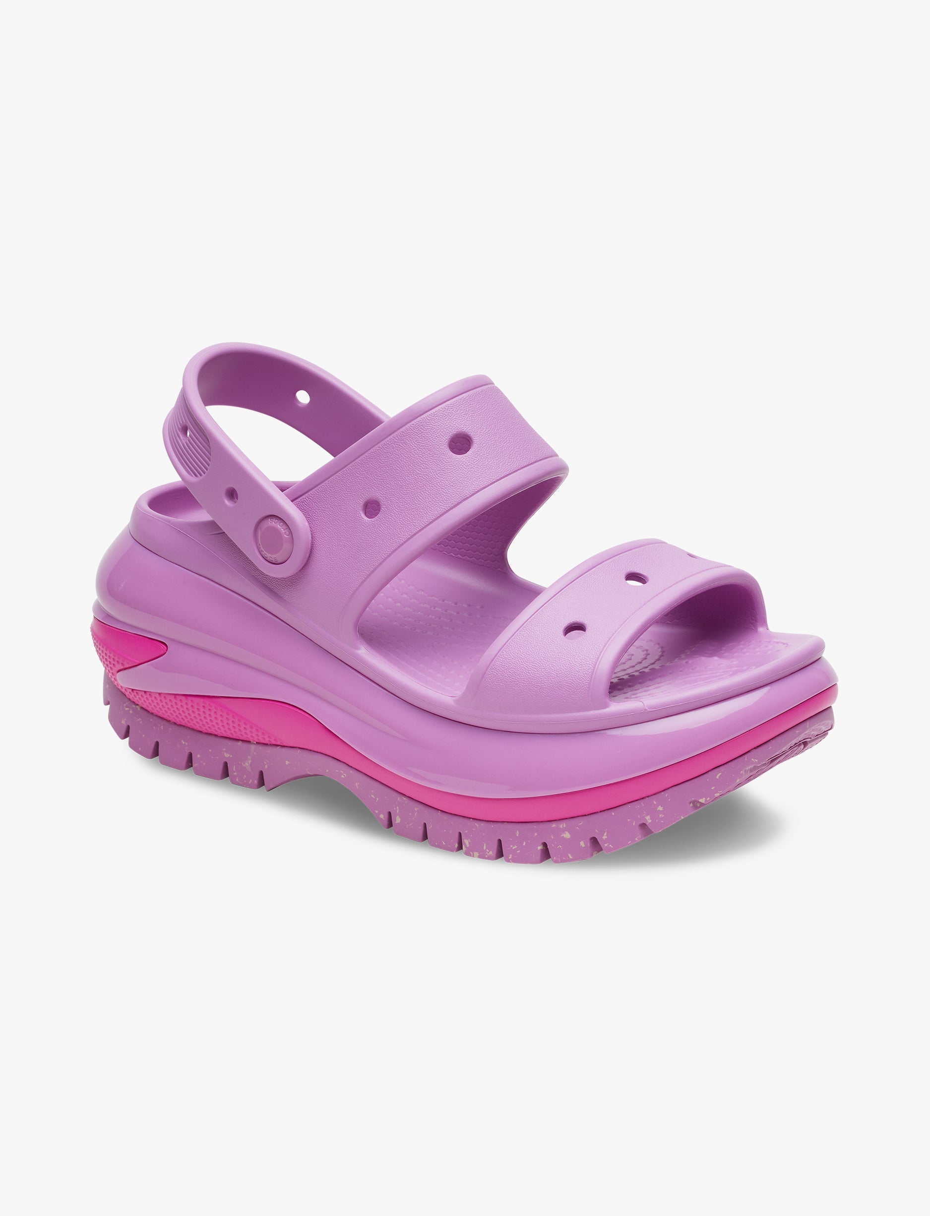 Crocs Classic Mega Crush Sandal - סנדל פלטפורמה קרוקס לנשים בצבע ורוד