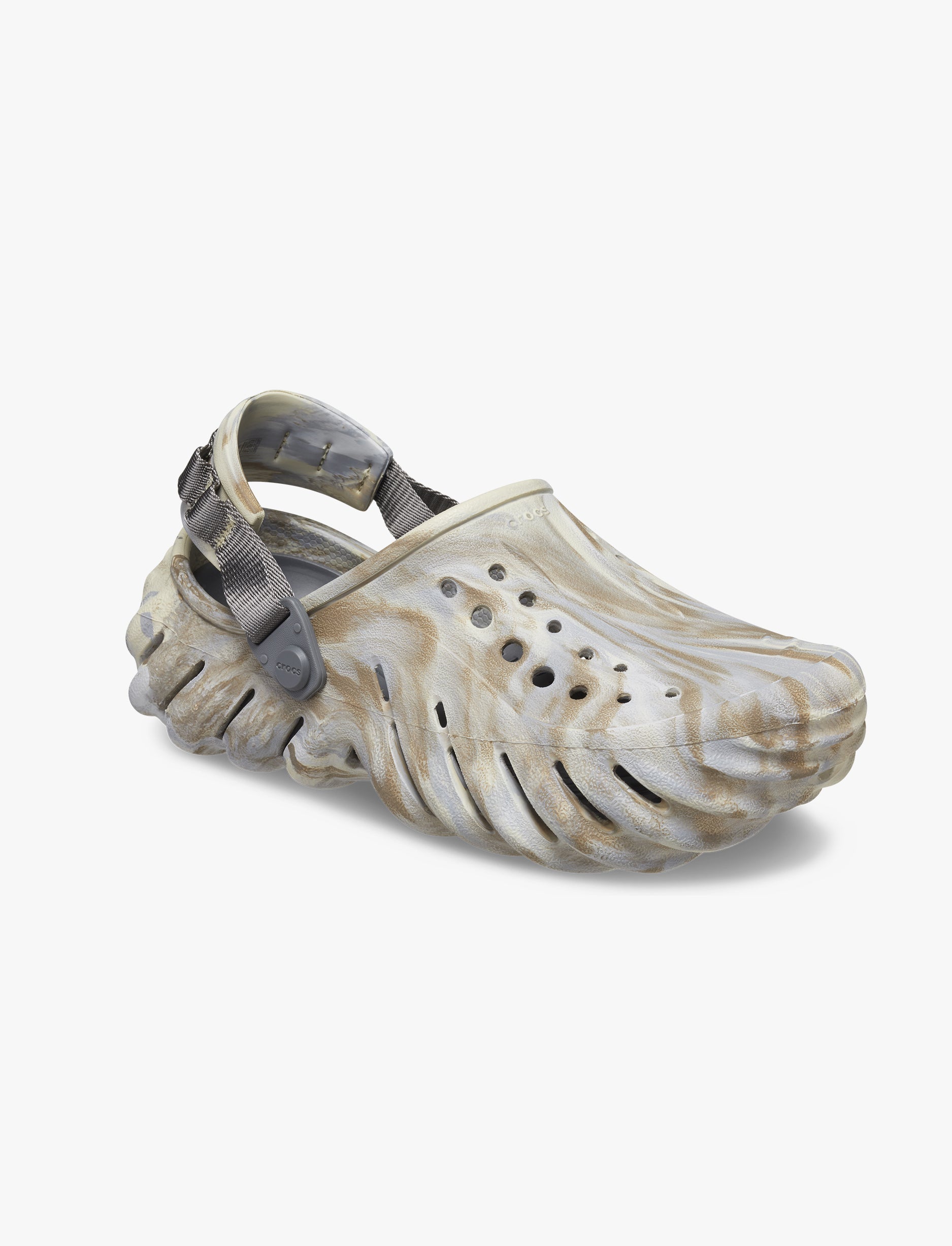 Crocs Echo Marbled Clog - כפכפי קרוקס אקו מרבלד בצבע בון/מולטי