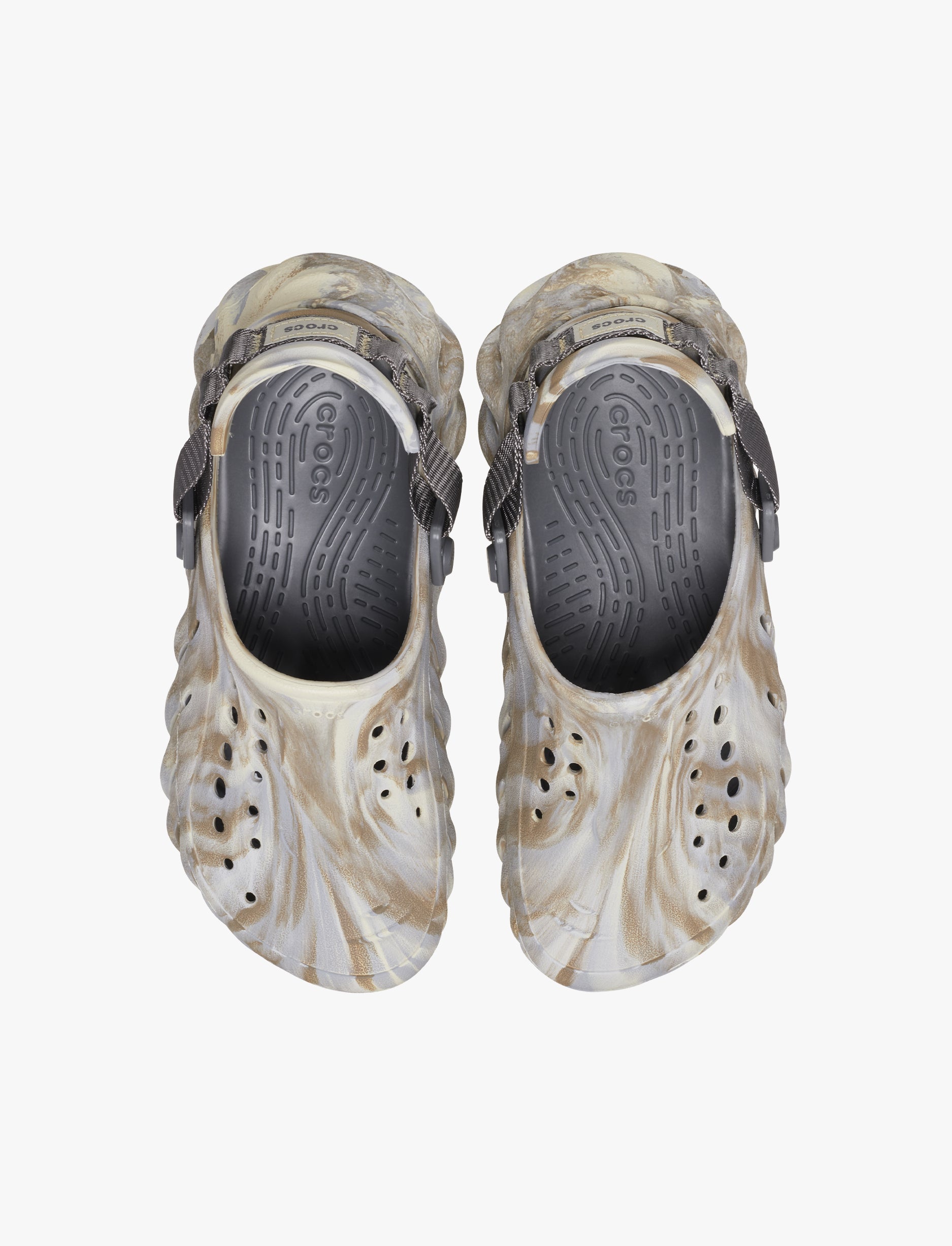 Crocs Echo Marbled Clog - כפכפי קרוקס אקו מרבלד בצבע בון/מולטי