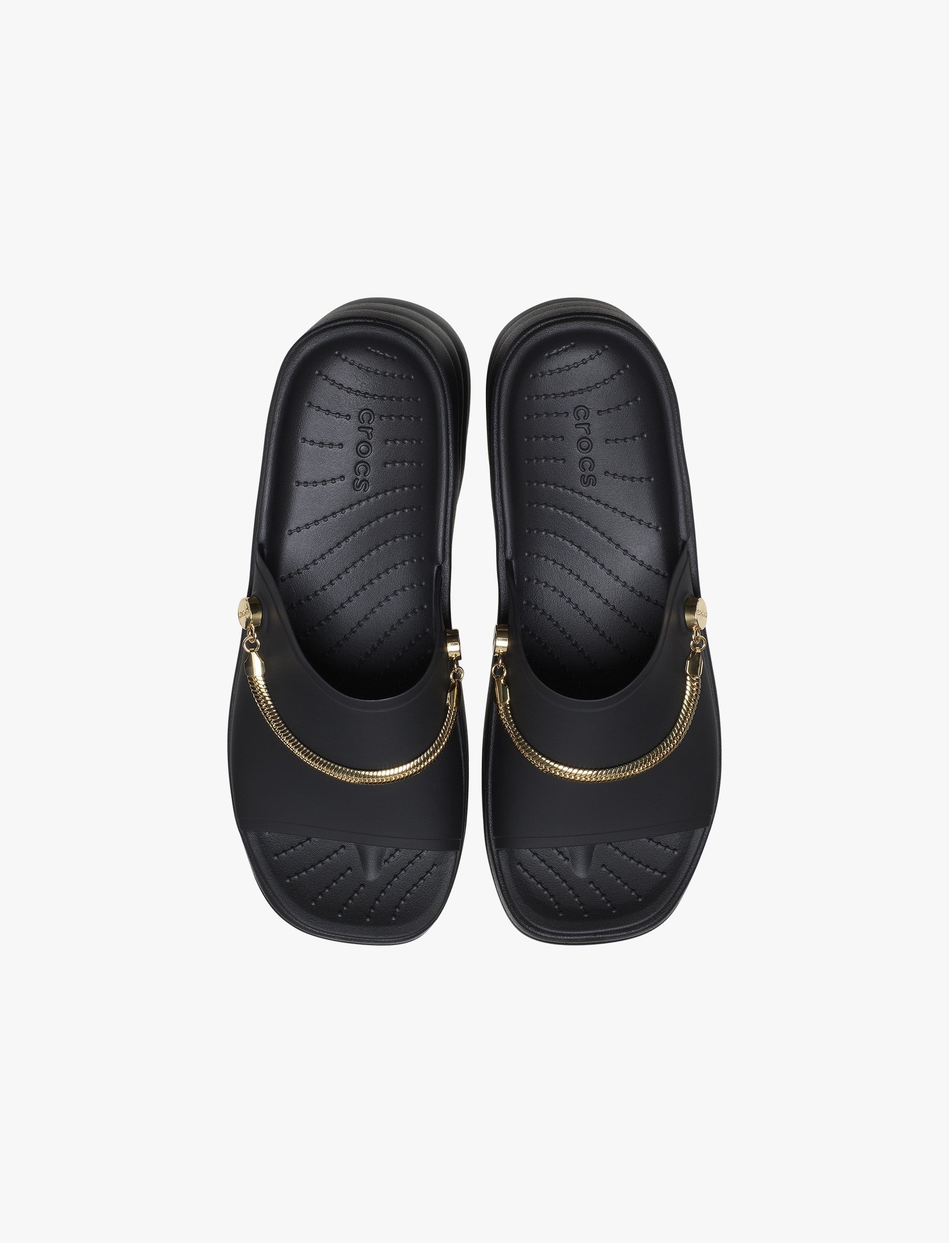 Crocs Skyline Shimmer Slide - כפכפי סלייד פלטפורמה קרוקס לנשים