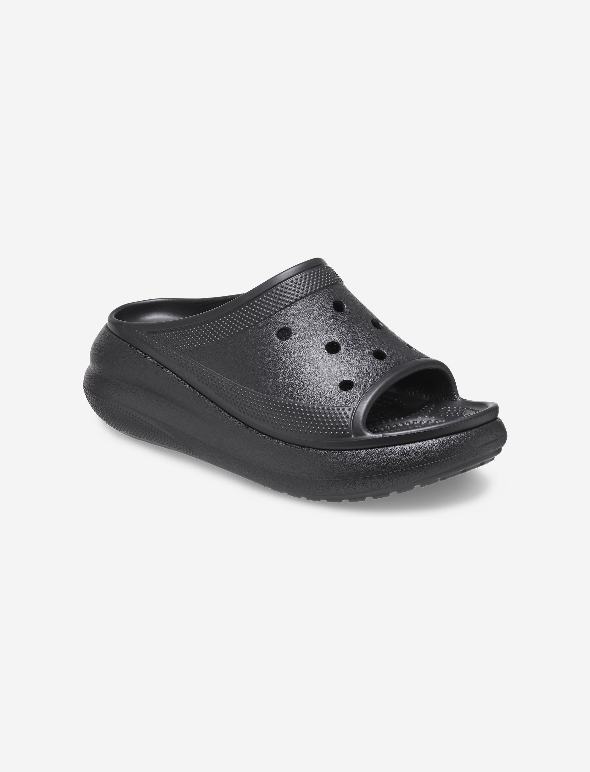 Crocs Crush Slide - כפכפי סלייד קרוקס קראש לנשים בצבע שחור