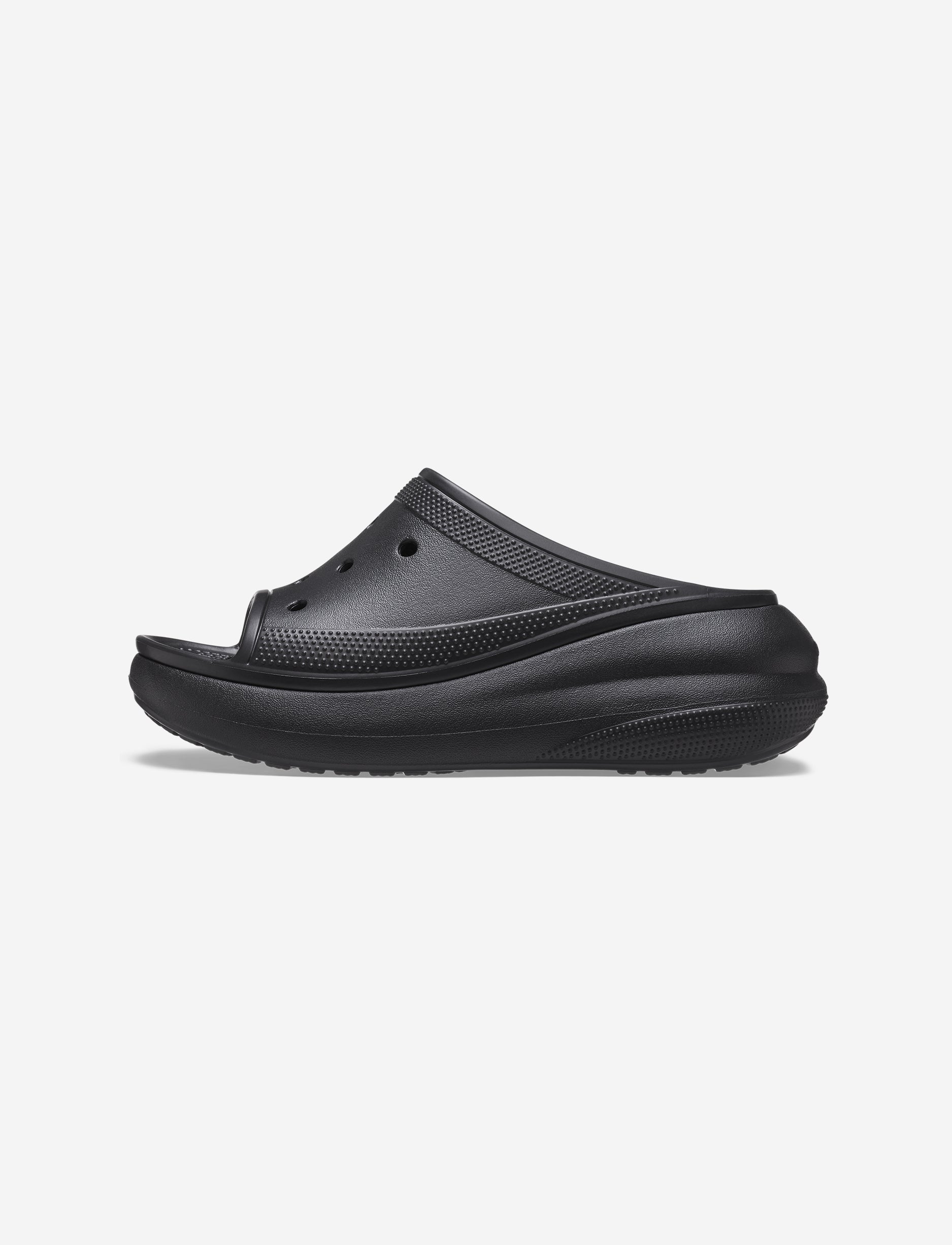 Crocs Crush Slide - כפכפי סלייד קרוקס קראש לנשים בצבע שחור